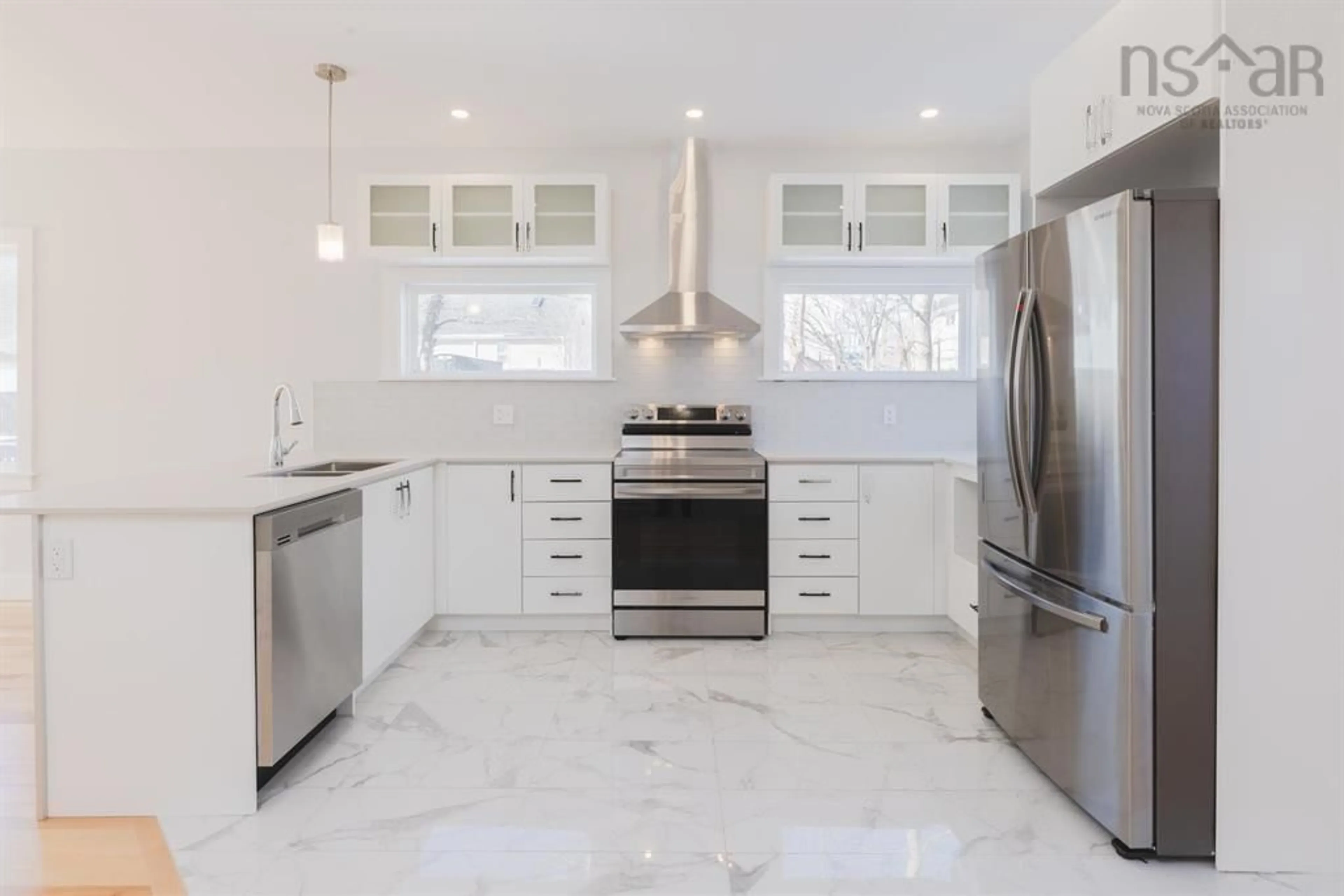 Contemporary kitchen, ceramic/tile floor for 8 Williams Lake Rd, Halifax Nova Scotia B3P 1S5