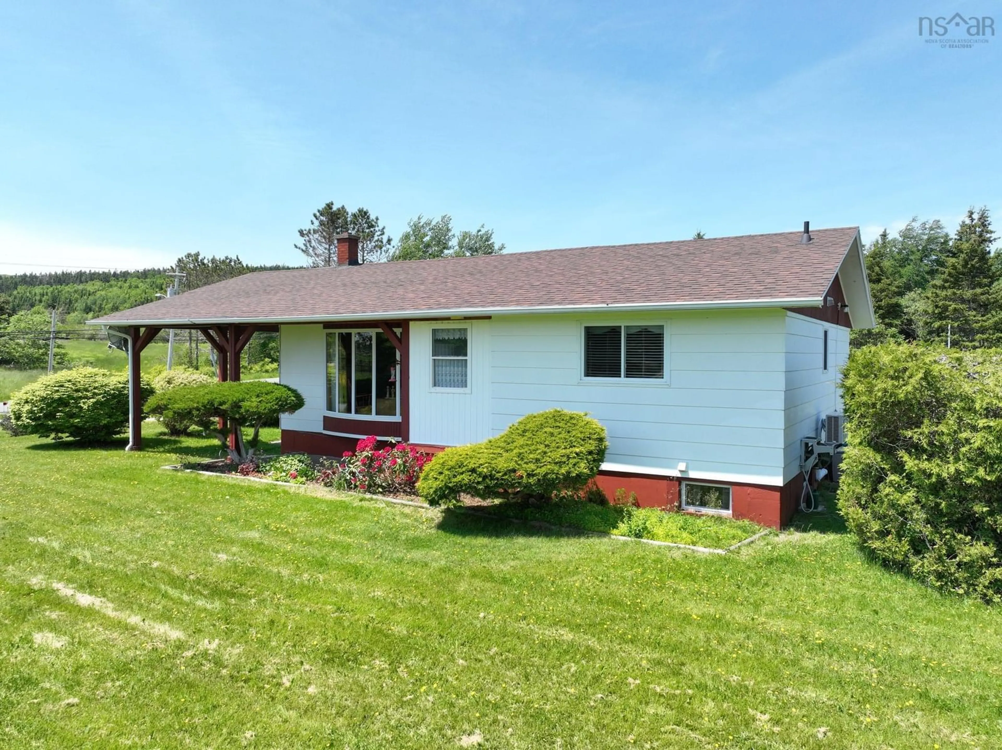 Home with vinyl exterior material, water/lake/river/ocean view for 24 Mountain Rd, Coxheath Nova Scotia B1L 1A9