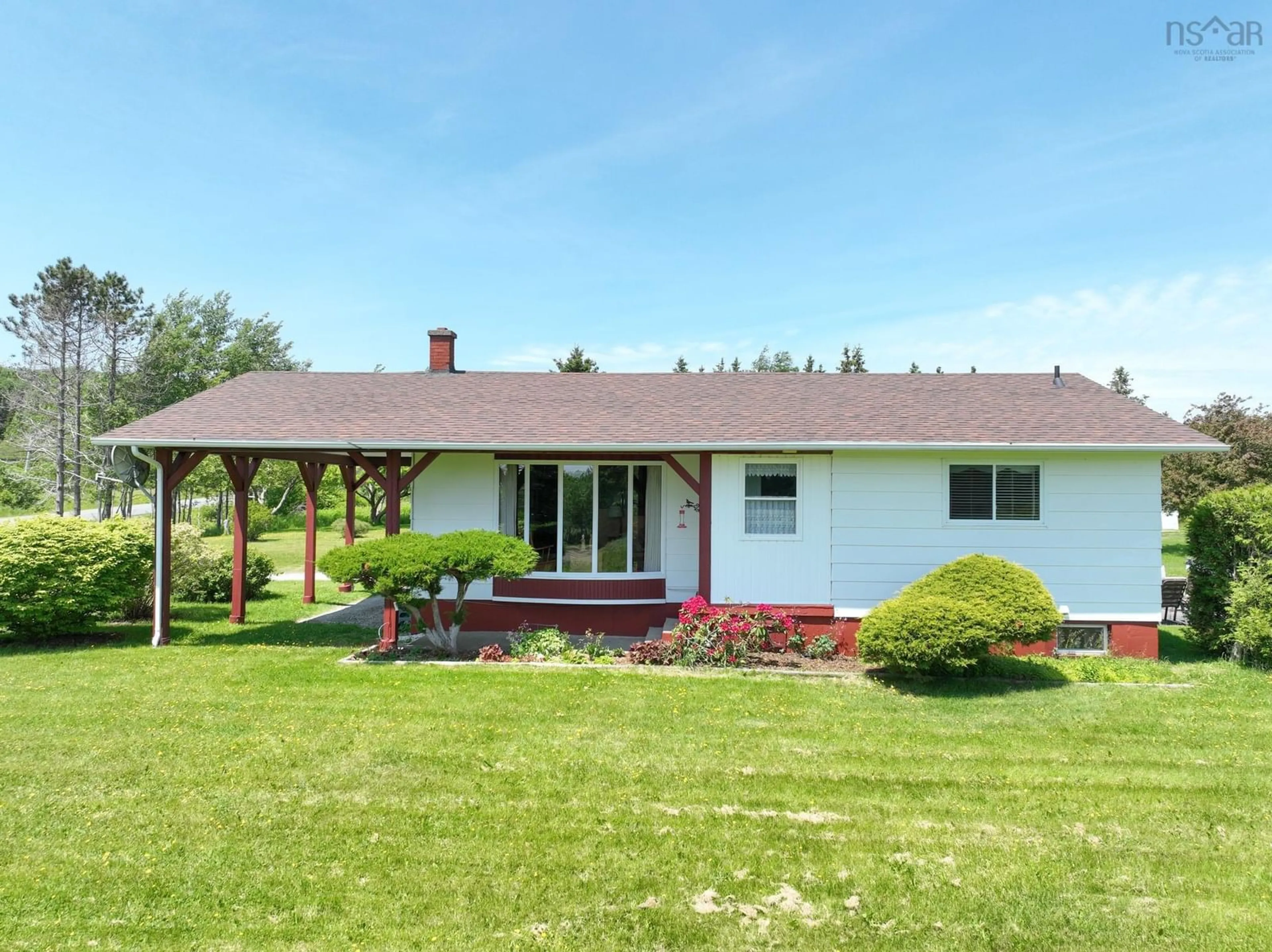 Home with vinyl exterior material, water/lake/river/ocean view for 24 Mountain Rd, Coxheath Nova Scotia B1L 1A9