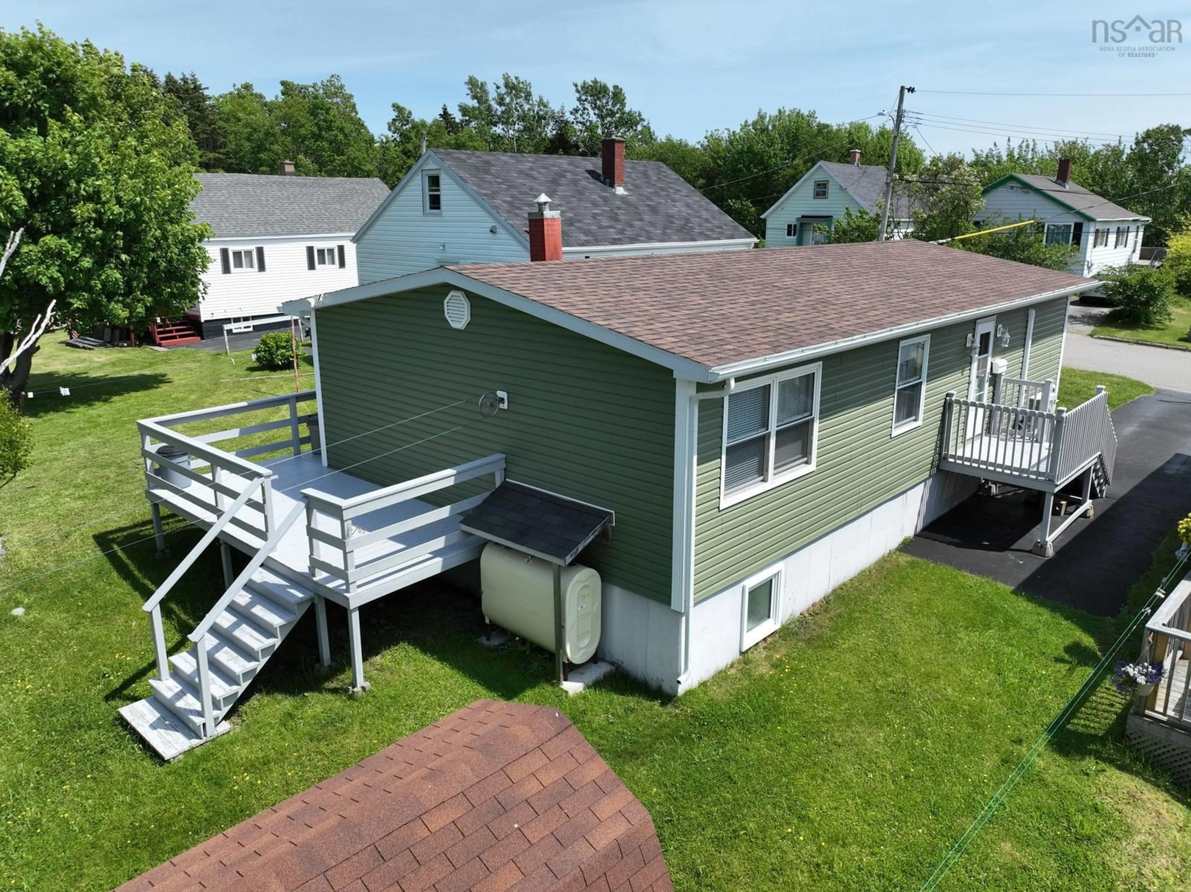 A pic from outside/outdoor area/front of a property/back of a property/a pic from drone, unknown for 77 Brown St, Sydney Nova Scotia B1S 2M6
