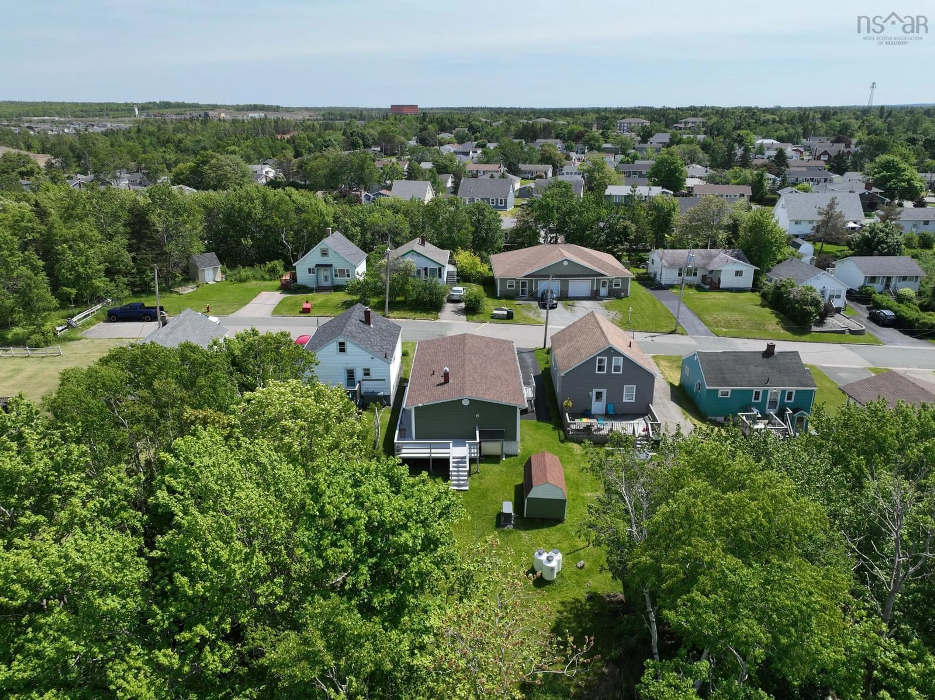 A pic from outside/outdoor area/front of a property/back of a property/a pic from drone, street for 77 Brown St, Sydney Nova Scotia B1S 2M6