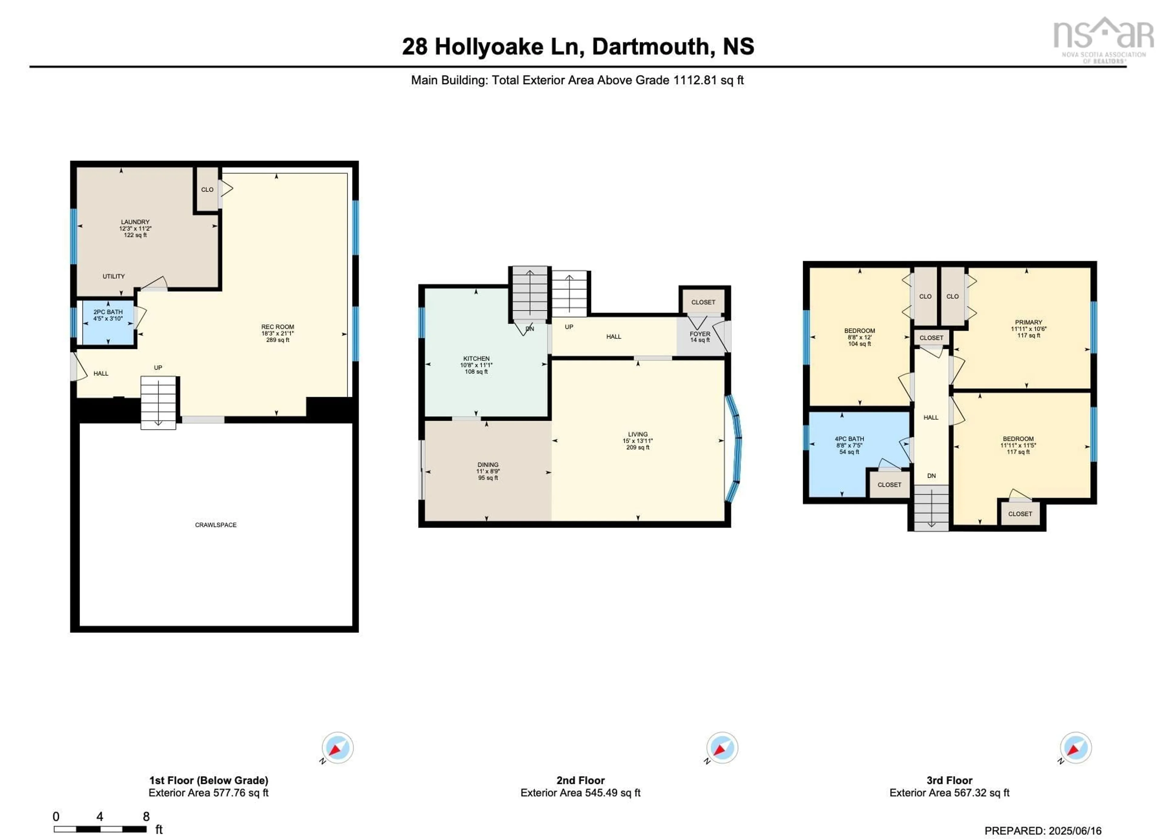 Floor plan for 28 Hollyoake Lane, Dartmouth Nova Scotia B2V 1L7
