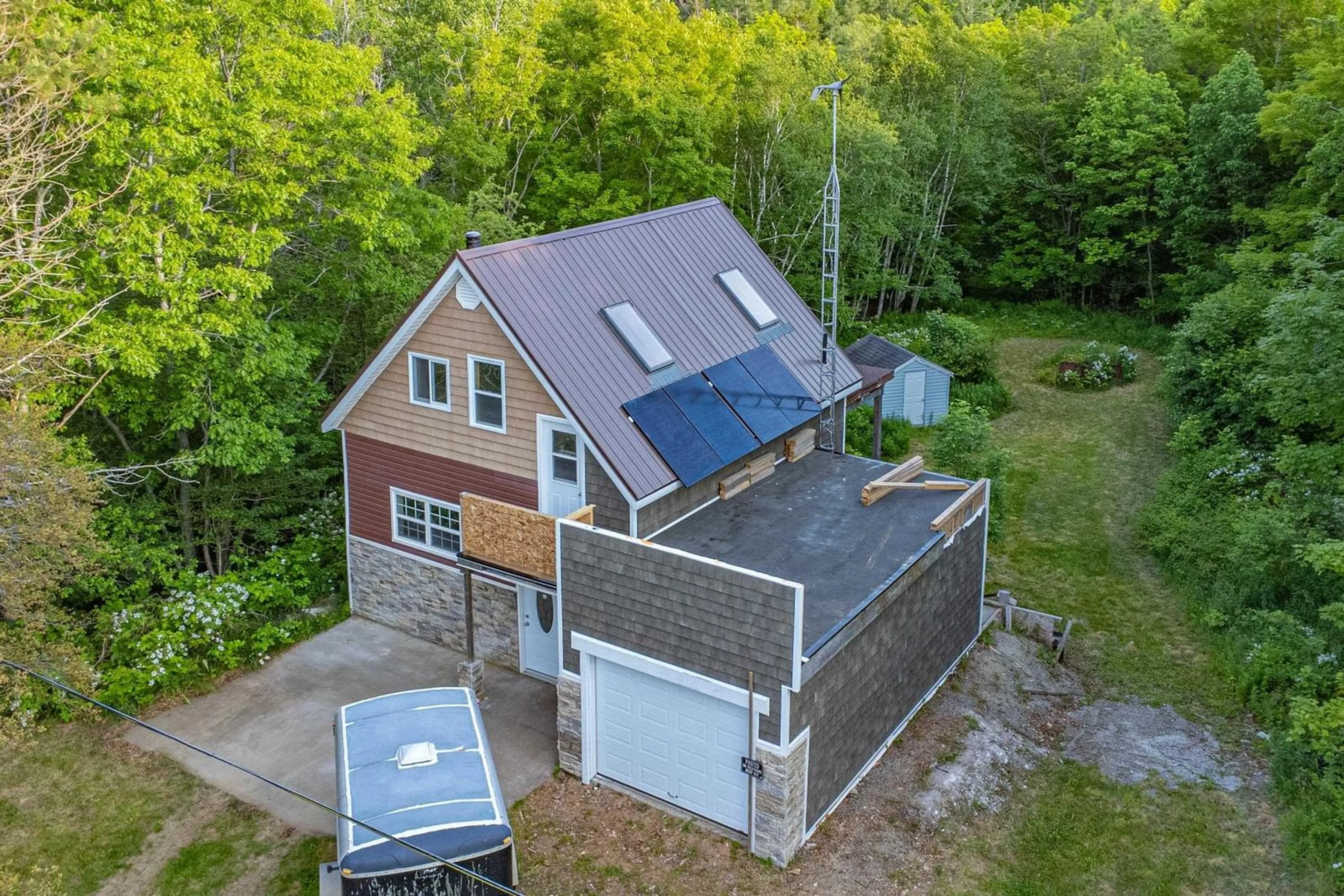 A pic from outside/outdoor area/front of a property/back of a property/a pic from drone, building for 938 Weymouth Falls Rd, Digby Nova Scotia B0W 3T0