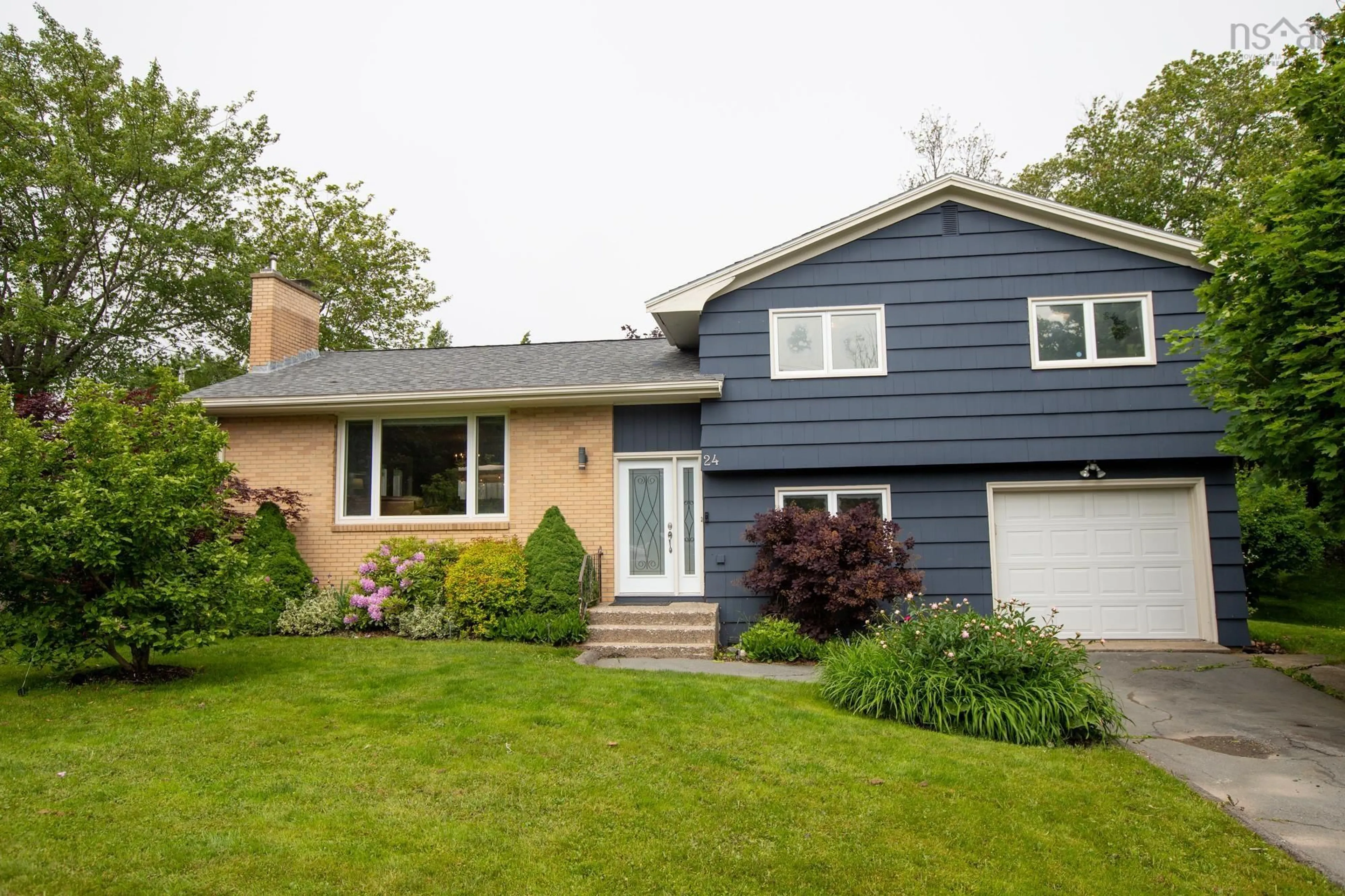 Home with vinyl exterior material, street for 24 Nightingale Dr, Halifax Nova Scotia B3M 1V4
