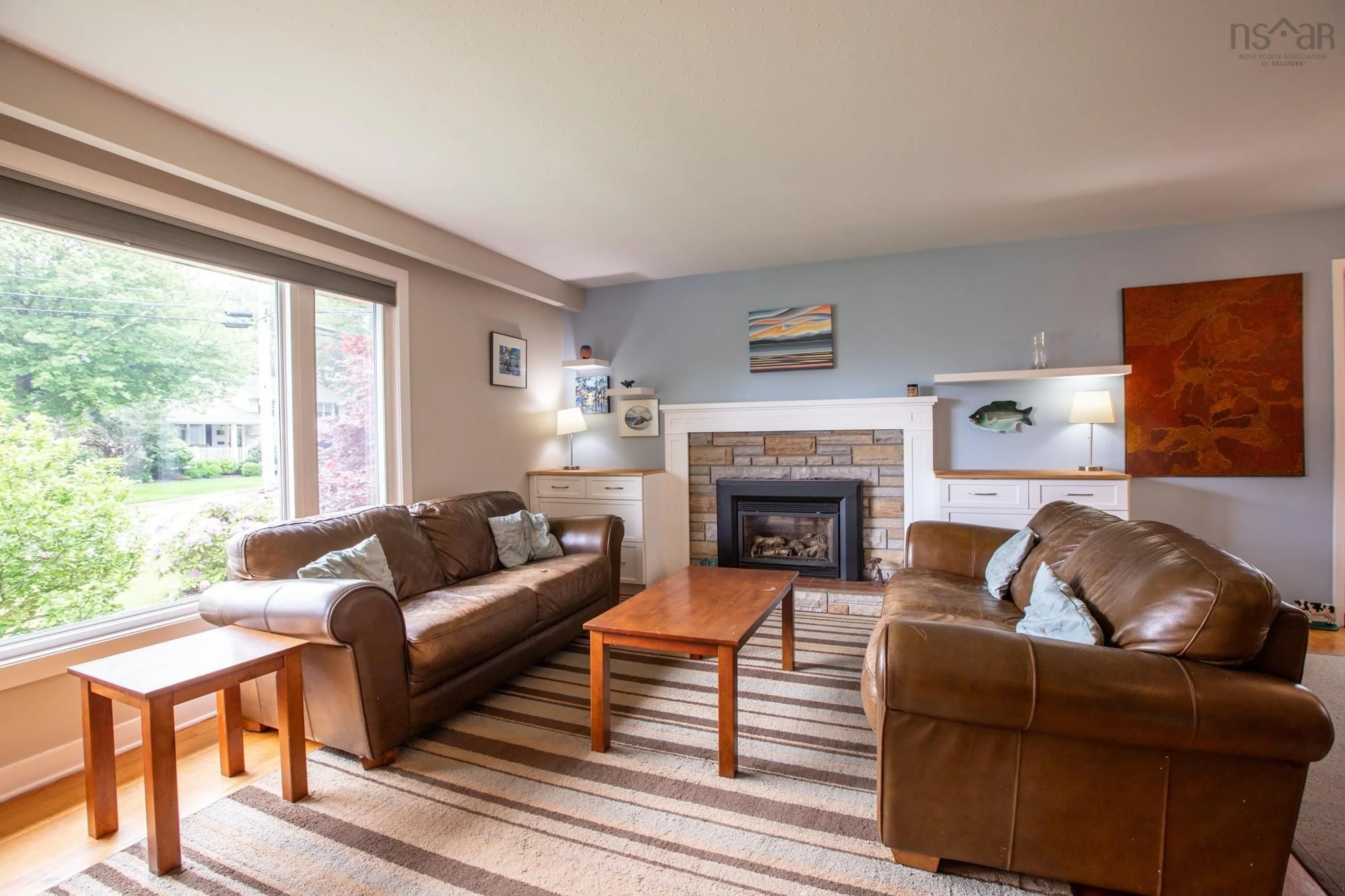 Living room with furniture, wood/laminate floor for 24 Nightingale Dr, Halifax Nova Scotia B3M 1V4