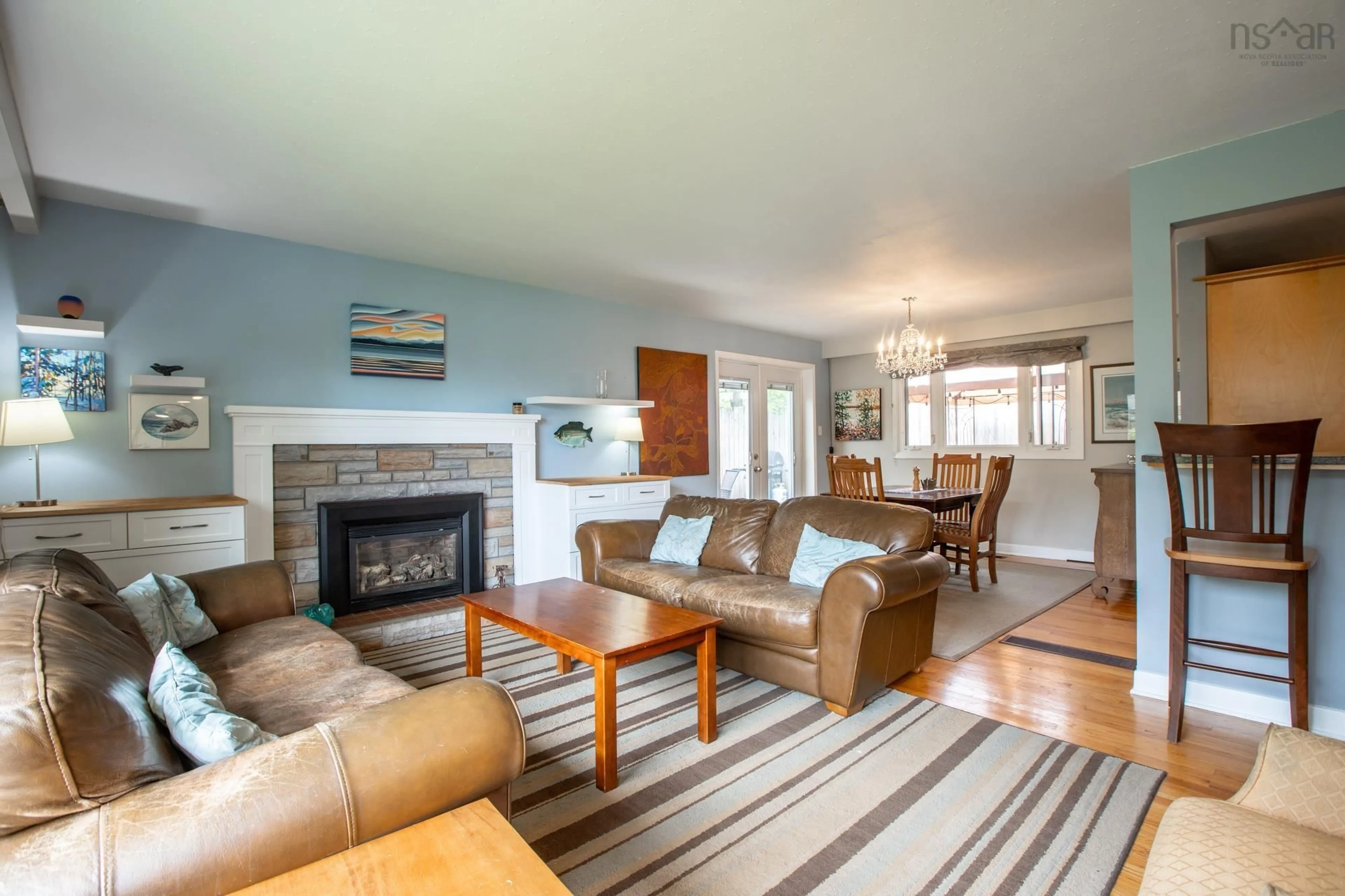 Living room with furniture, wood/laminate floor for 24 Nightingale Dr, Halifax Nova Scotia B3M 1V4