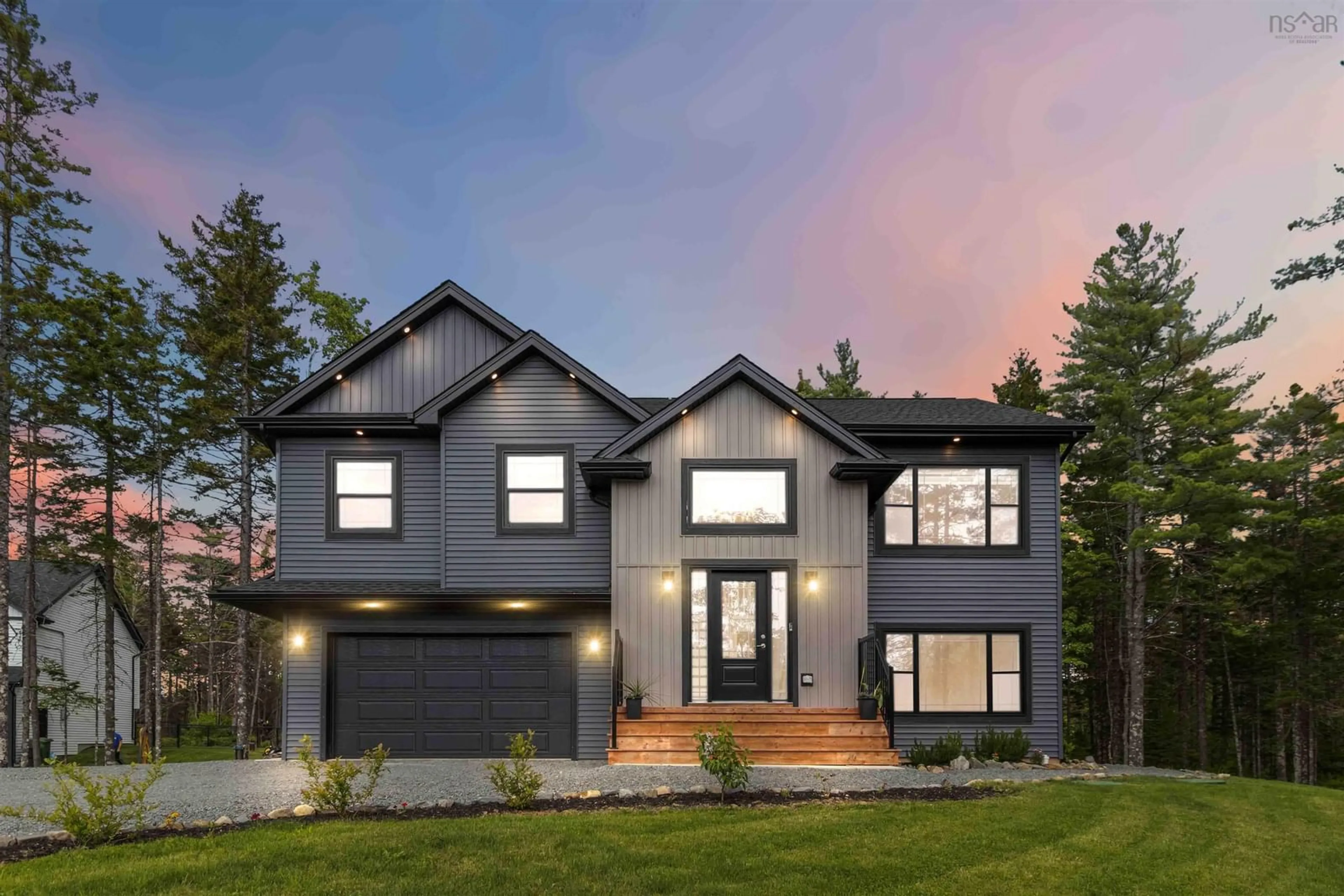 Home with vinyl exterior material, street for 87 Sidhu Dr, Beaver Bank Nova Scotia B4G 1B8