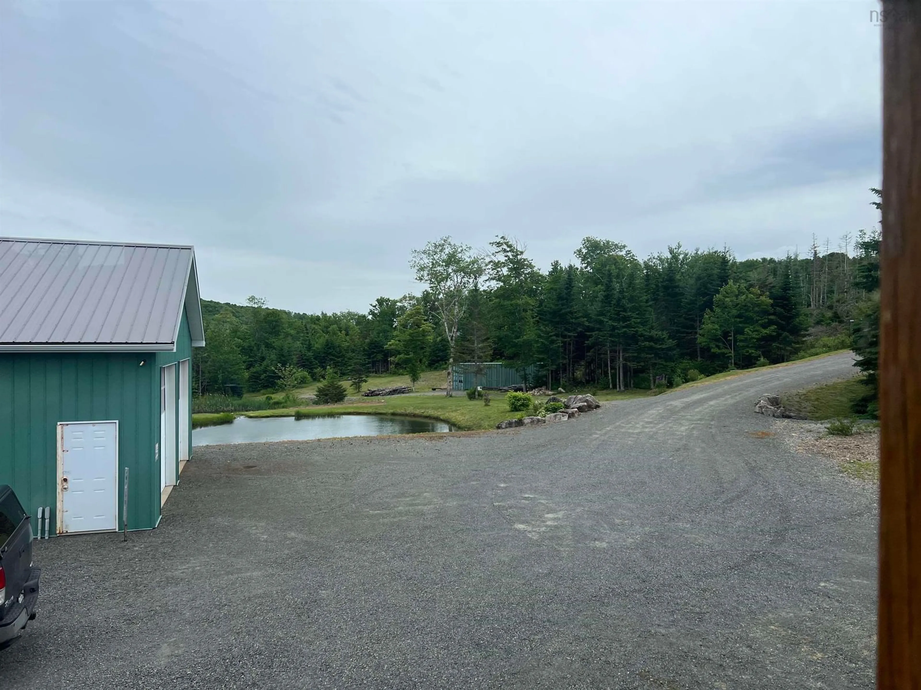 A pic from outside/outdoor area/front of a property/back of a property/a pic from drone, water/lake/river/ocean view for 3504 Highway 311, Nuttby Nova Scotia B6L 6H9