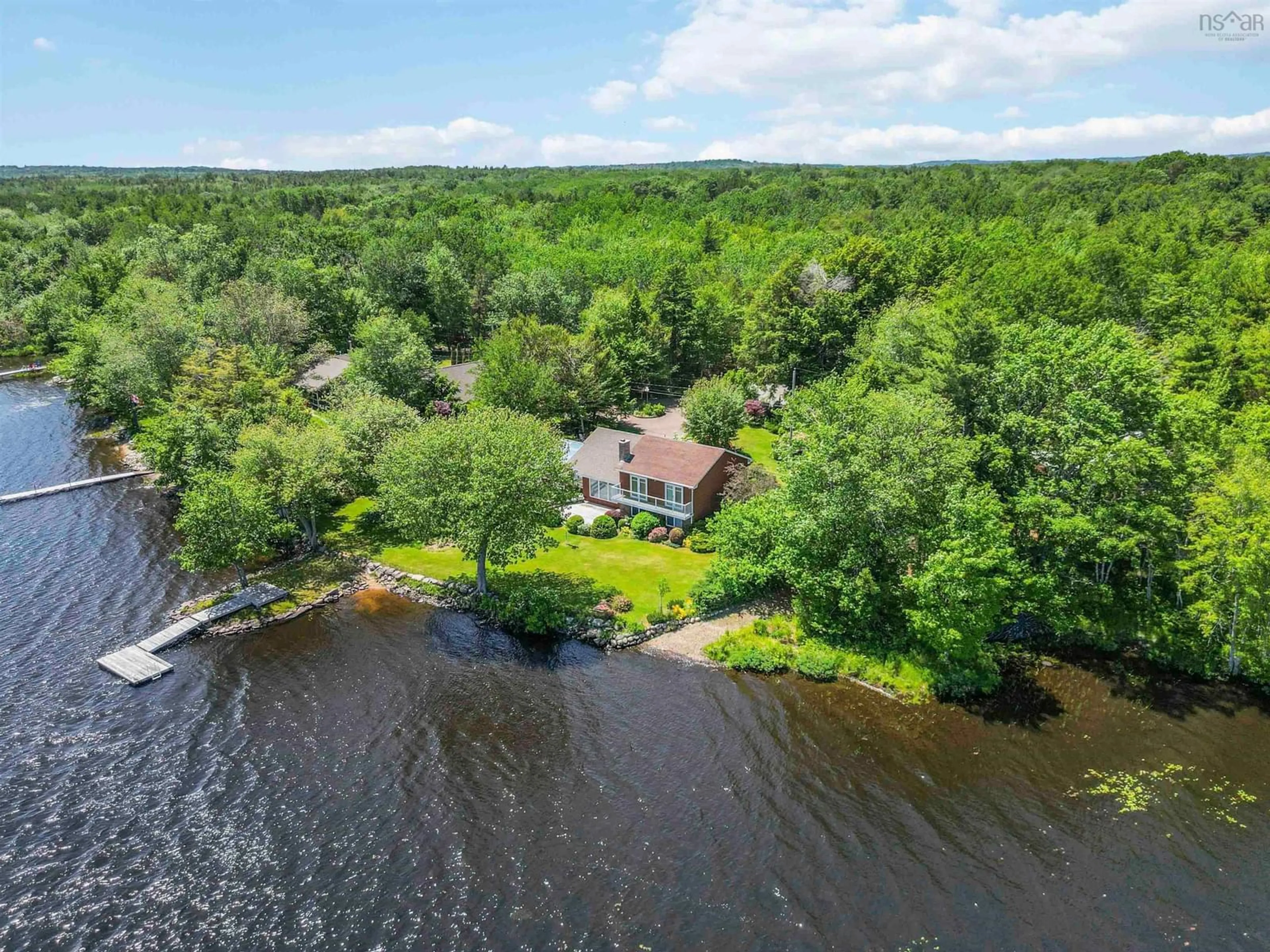 A pic from outside/outdoor area/front of a property/back of a property/a pic from drone, water/lake/river/ocean view for 75 Camp Rd, Hebbville Nova Scotia B4V 6Y7