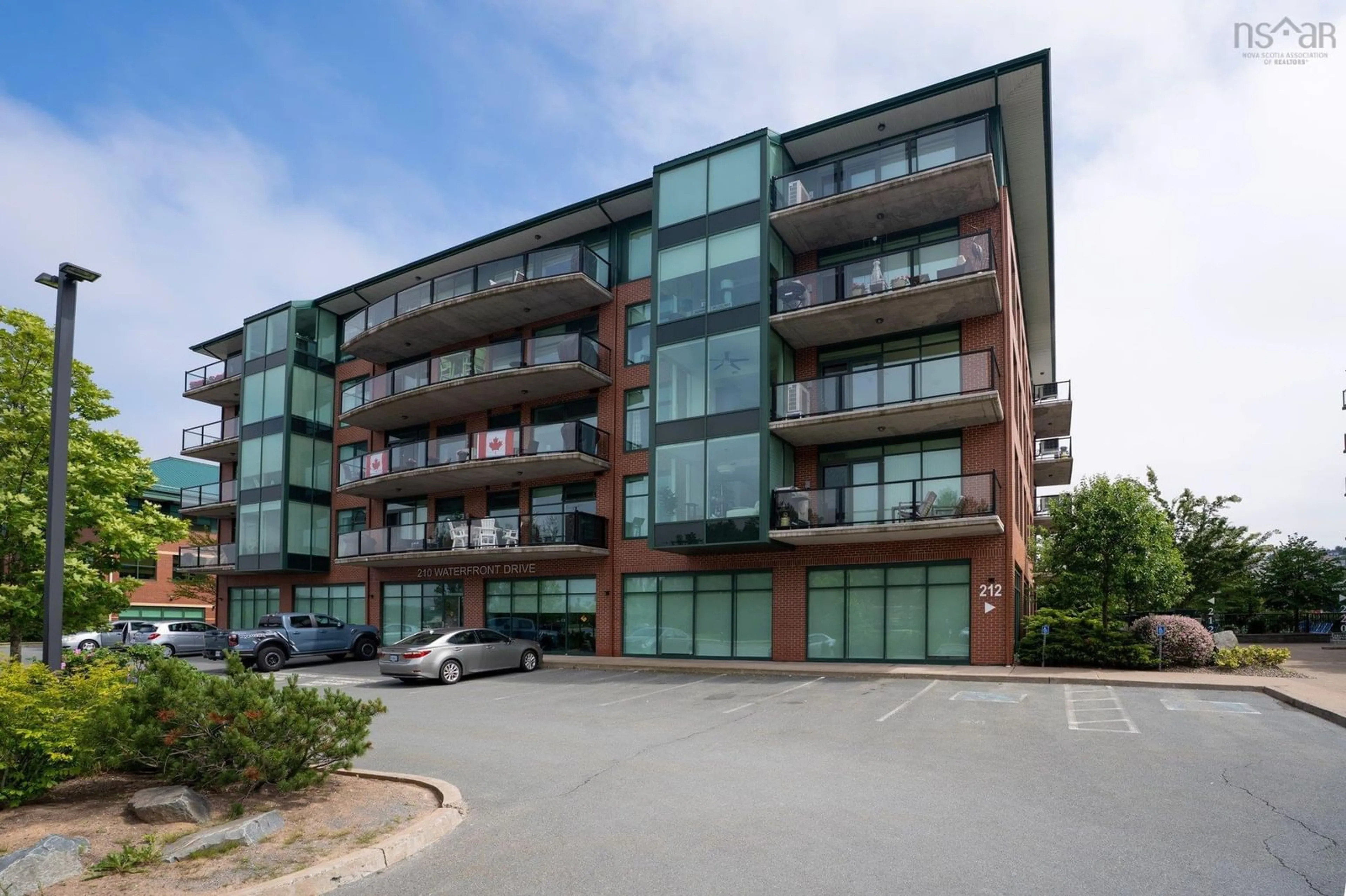 A pic from outside/outdoor area/front of a property/back of a property/a pic from drone, building for 212 Waterfront Dr #303, Bedford Nova Scotia B4A 0H3