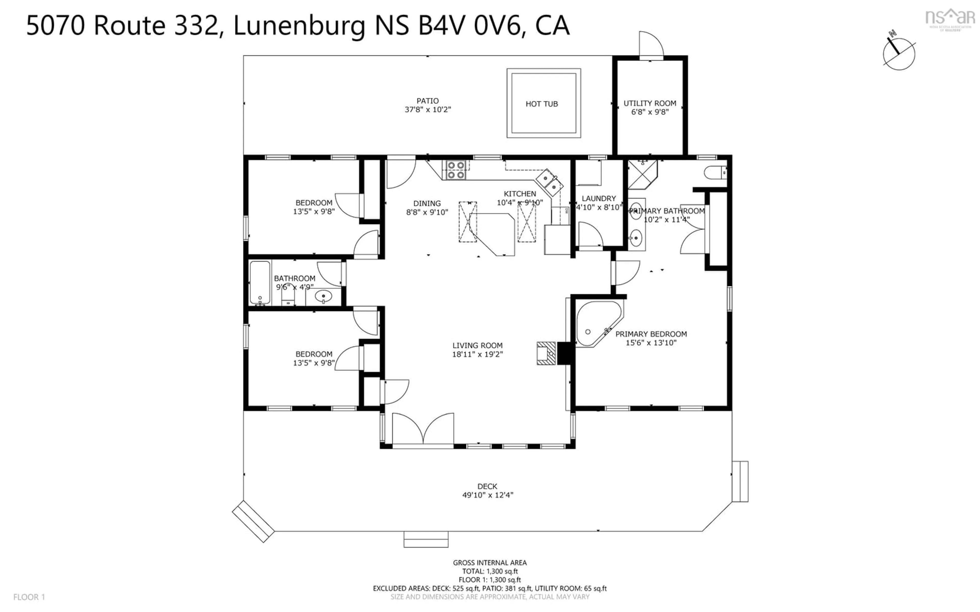 Floor plan for 5070 Highway 332, East Lahave Nova Scotia B4V 0V6