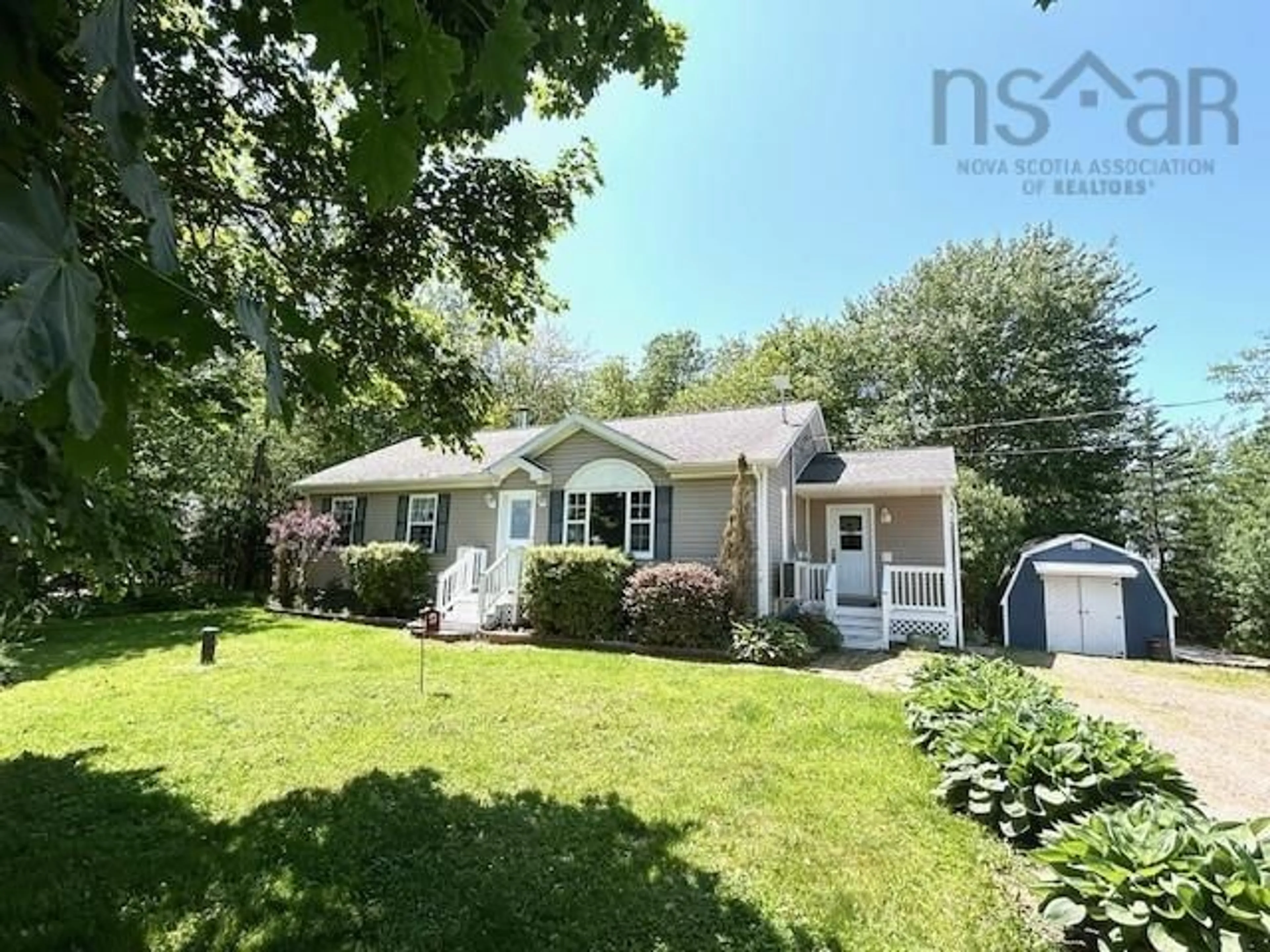 Home with vinyl exterior material, street for 90 Fort Belcher Rd, Lower Onslow Nova Scotia B0M 1C0