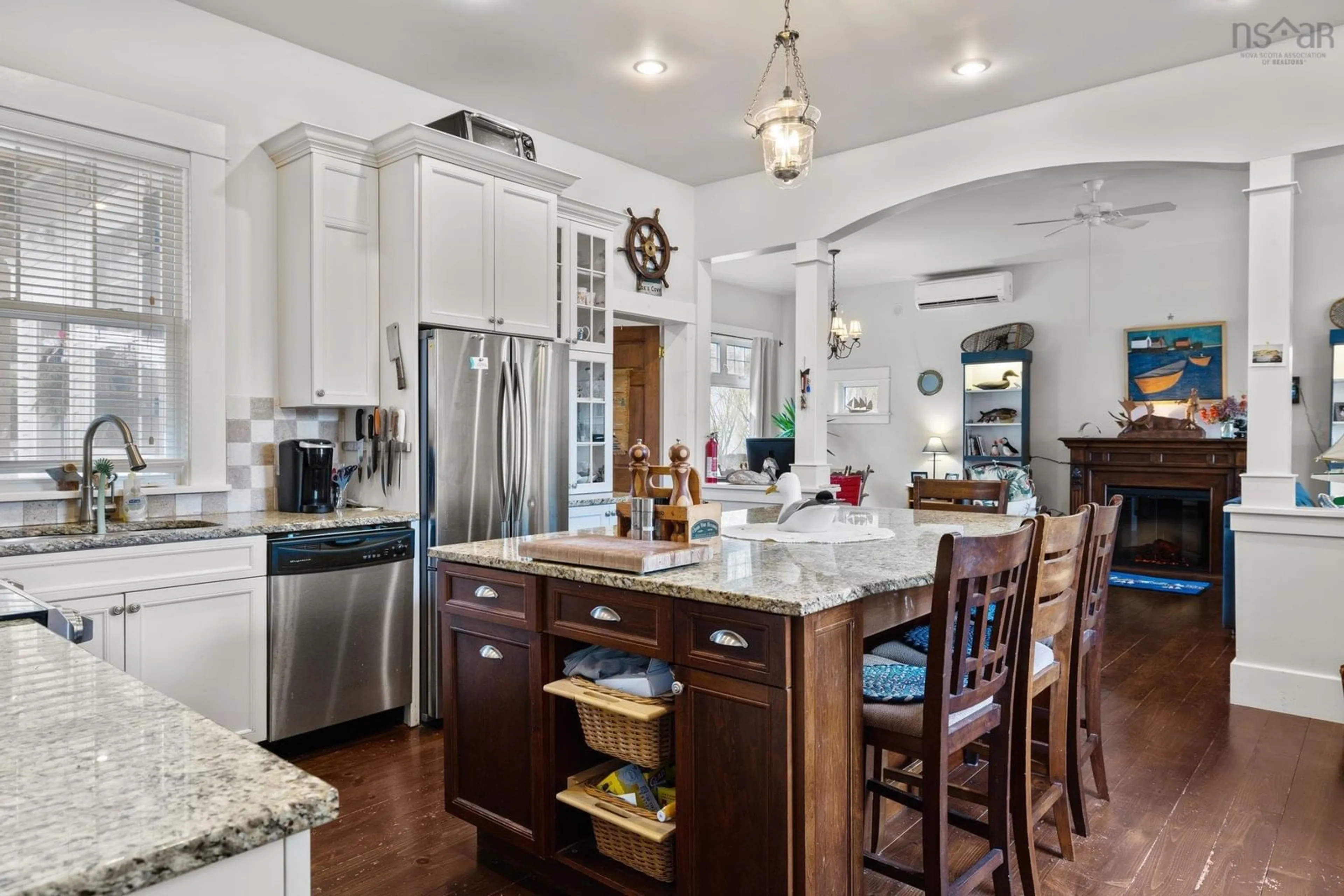 Open concept kitchen, ceramic/tile floor for 123 Duke St, Chester Nova Scotia B0J 1J0