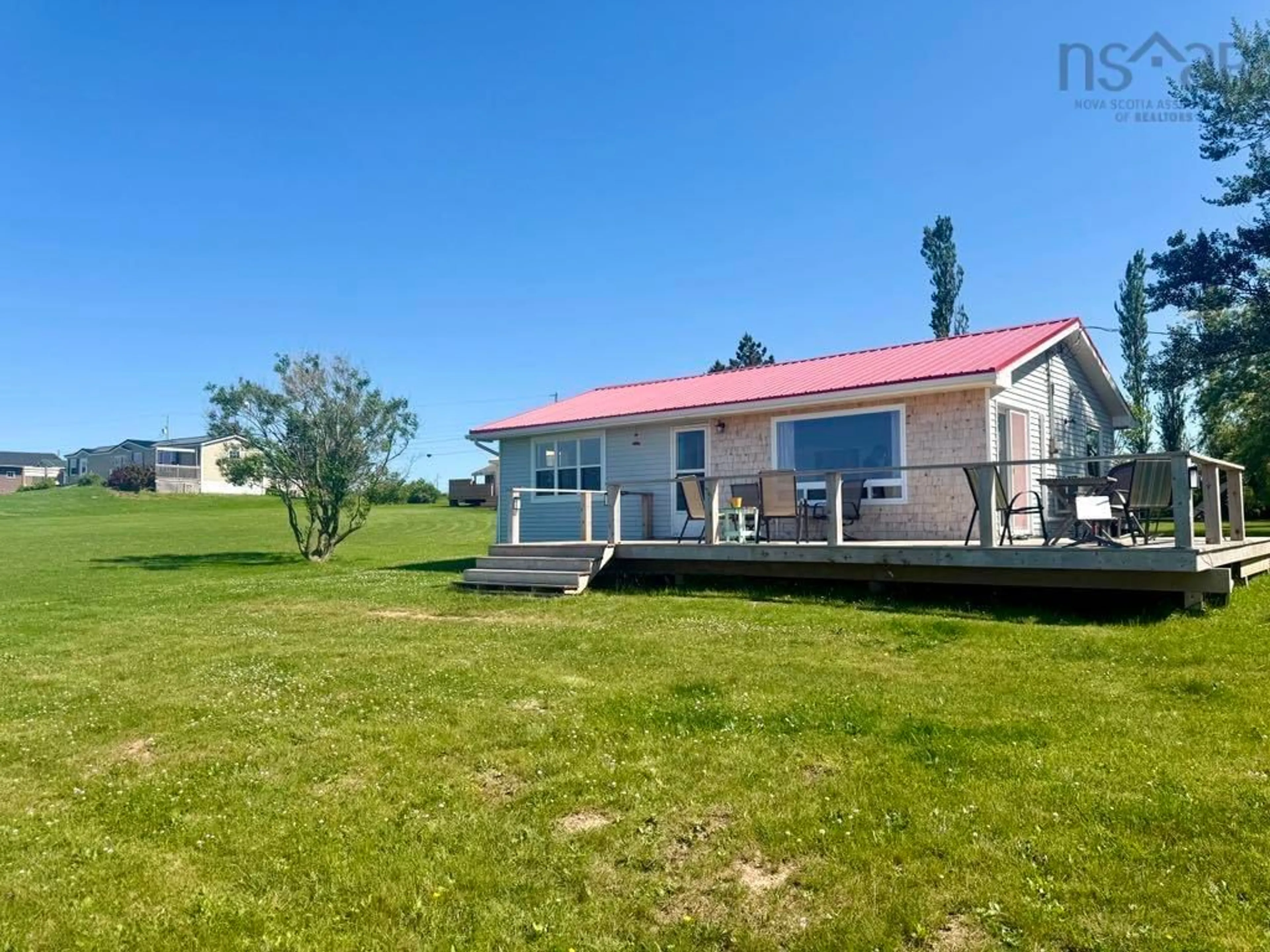 A pic from outside/outdoor area/front of a property/back of a property/a pic from drone, water/lake/river/ocean view for 73 Chambers Lane, Sand Point Nova Scotia B0K 1V0