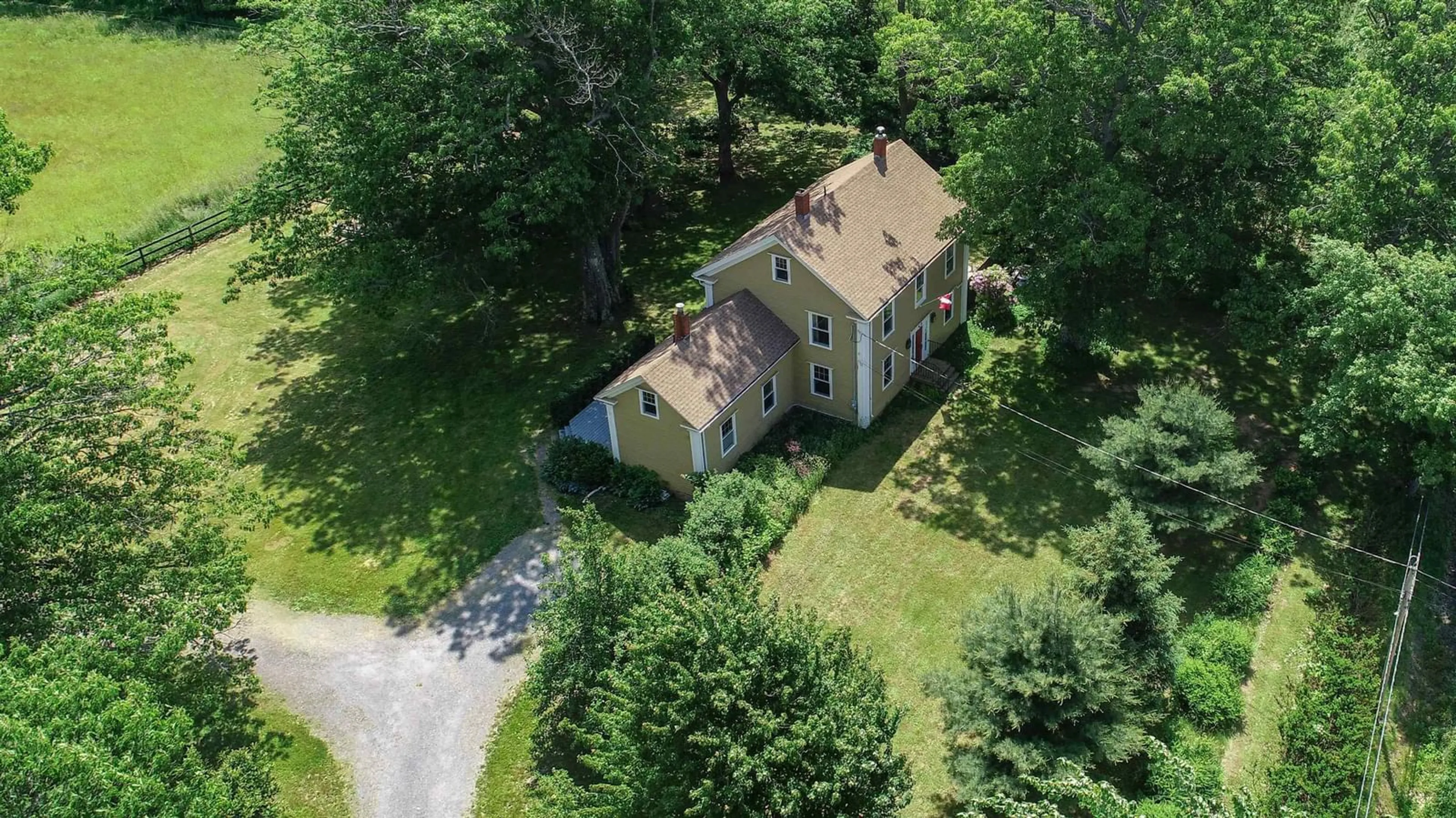 A pic from outside/outdoor area/front of a property/back of a property/a pic from drone, street for 1120 Hwy 359, Steam Mill Nova Scotia B4N 3V7
