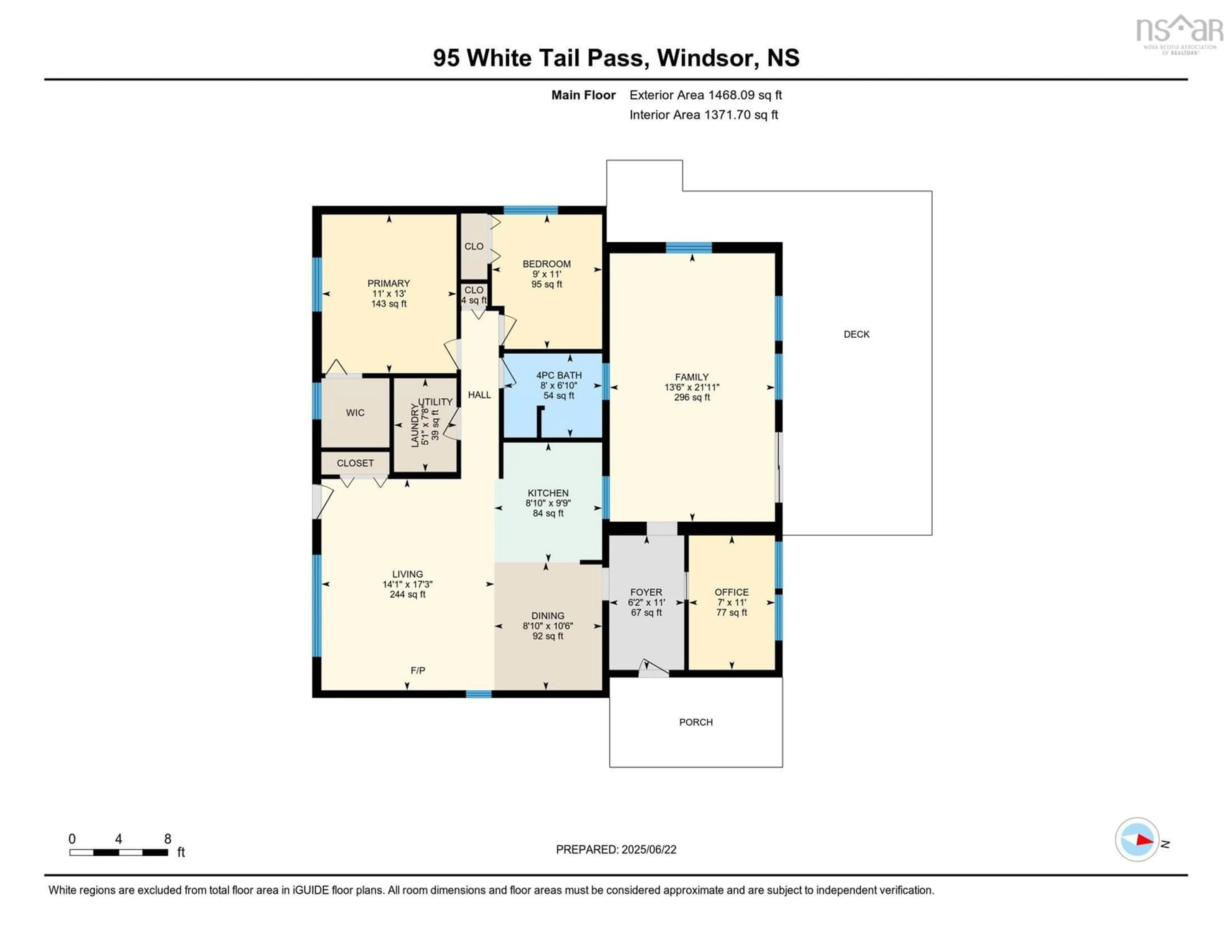 Floor plan for 95 White Tail Pass, Vaughan Nova Scotia B0N 2T0