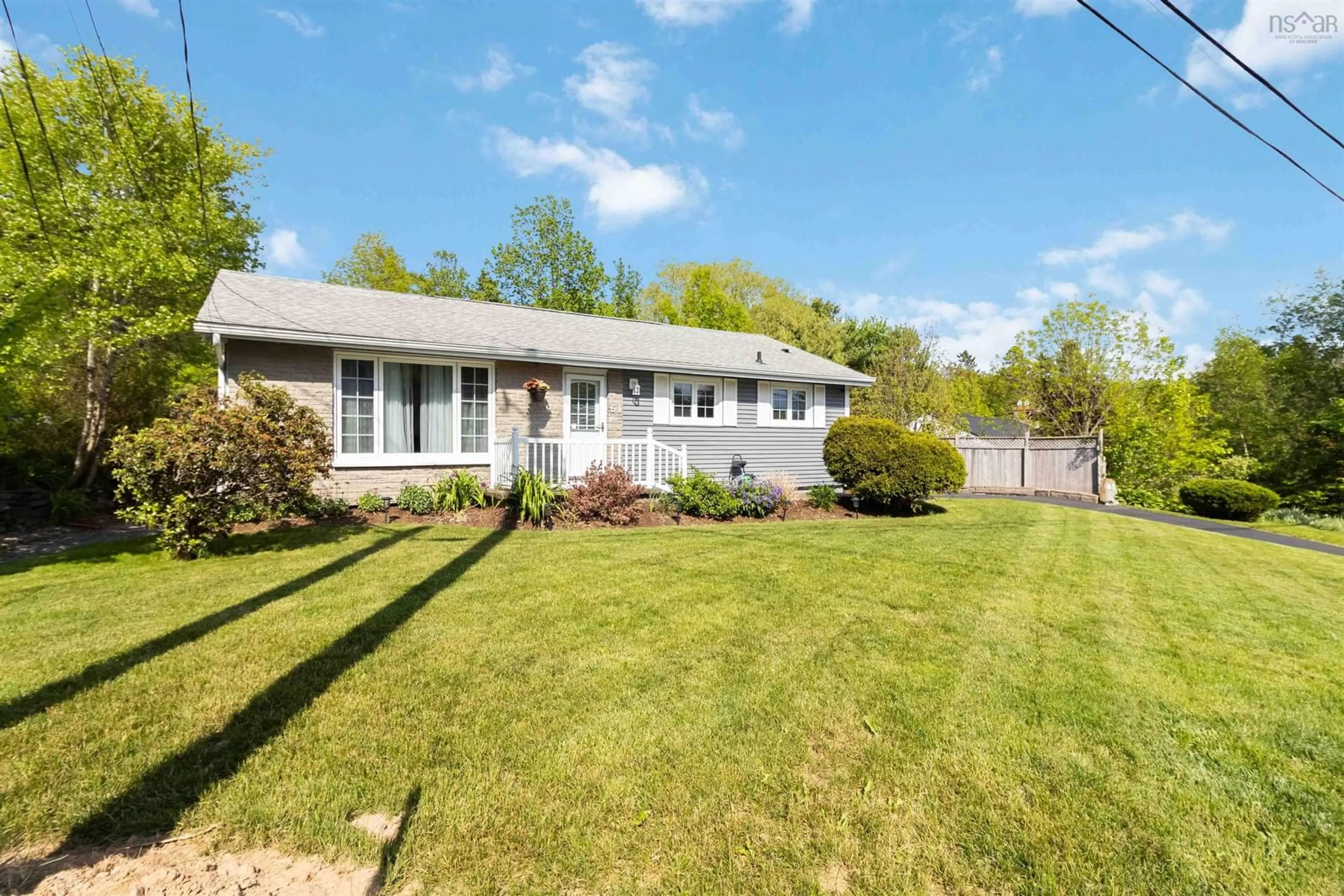 Home with vinyl exterior material, street for 61 Hillcrest Avenue, Lower Sackville Nova Scotia B4C 1X2