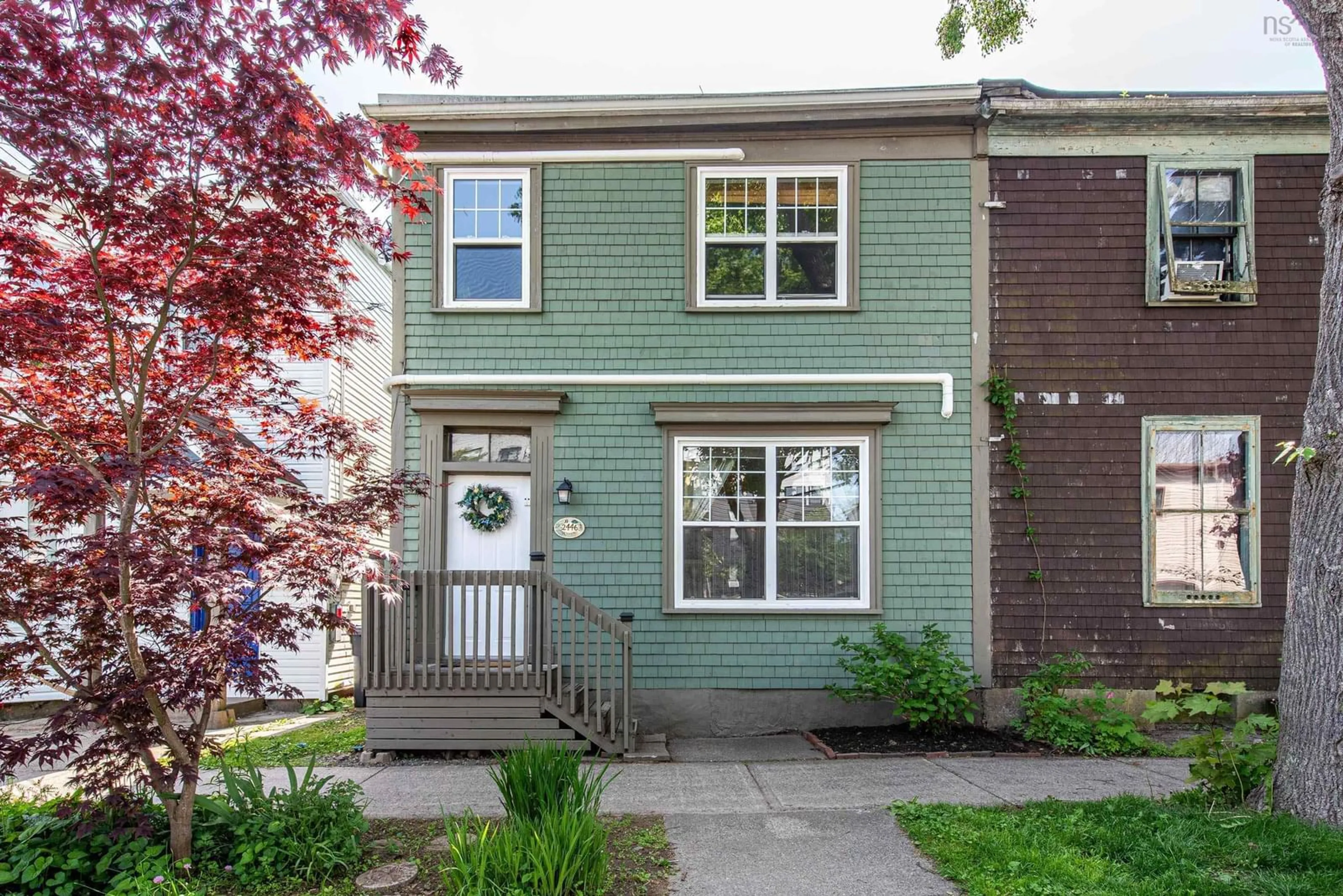 Home with vinyl exterior material, street for 2446 John St, Halifax Nova Scotia B3K 4K7