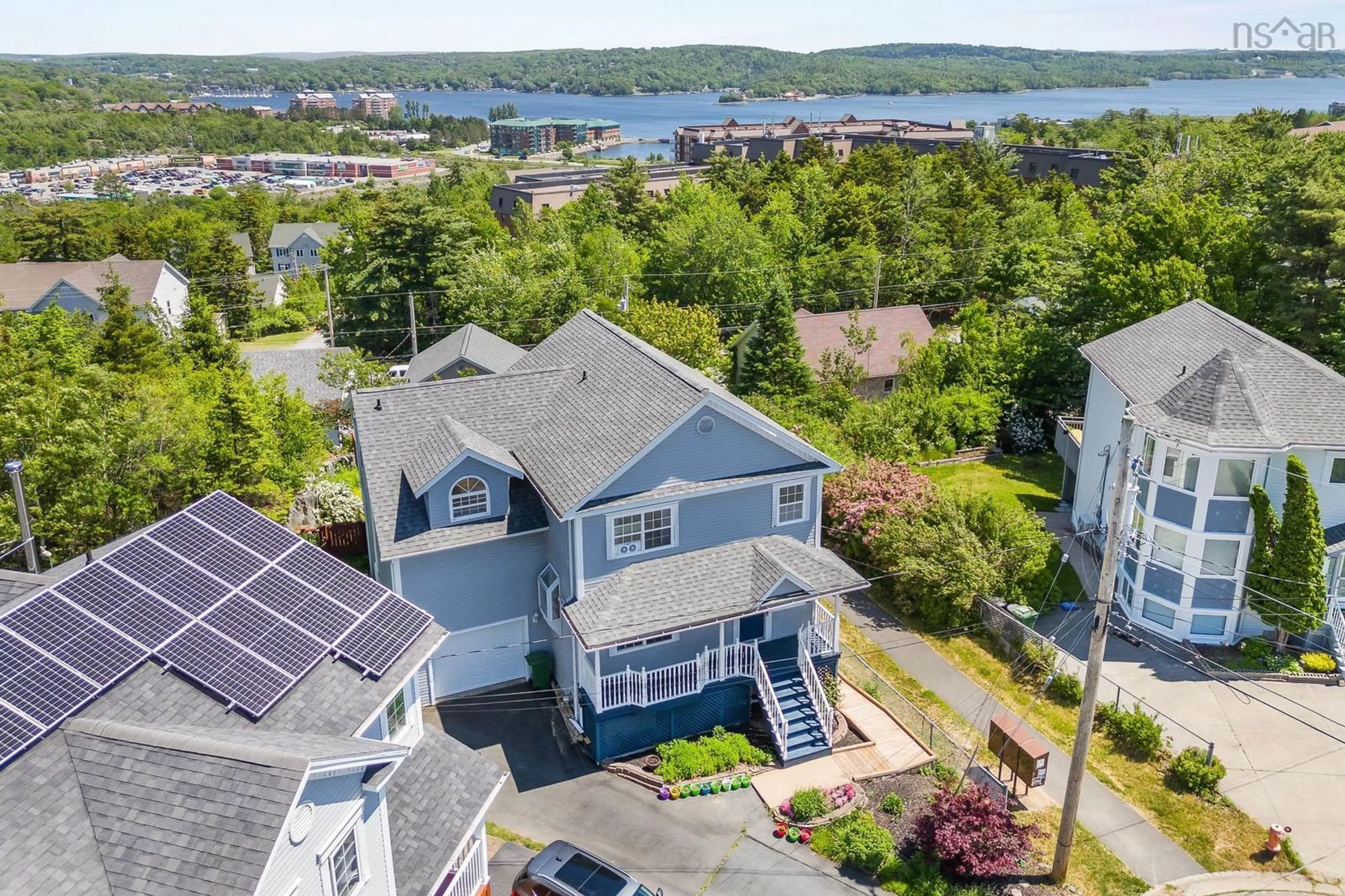 A pic from outside/outdoor area/front of a property/back of a property/a pic from drone, water/lake/river/ocean view for 29 Fred Keyes Crt, Bedford Nova Scotia B4A 4B6