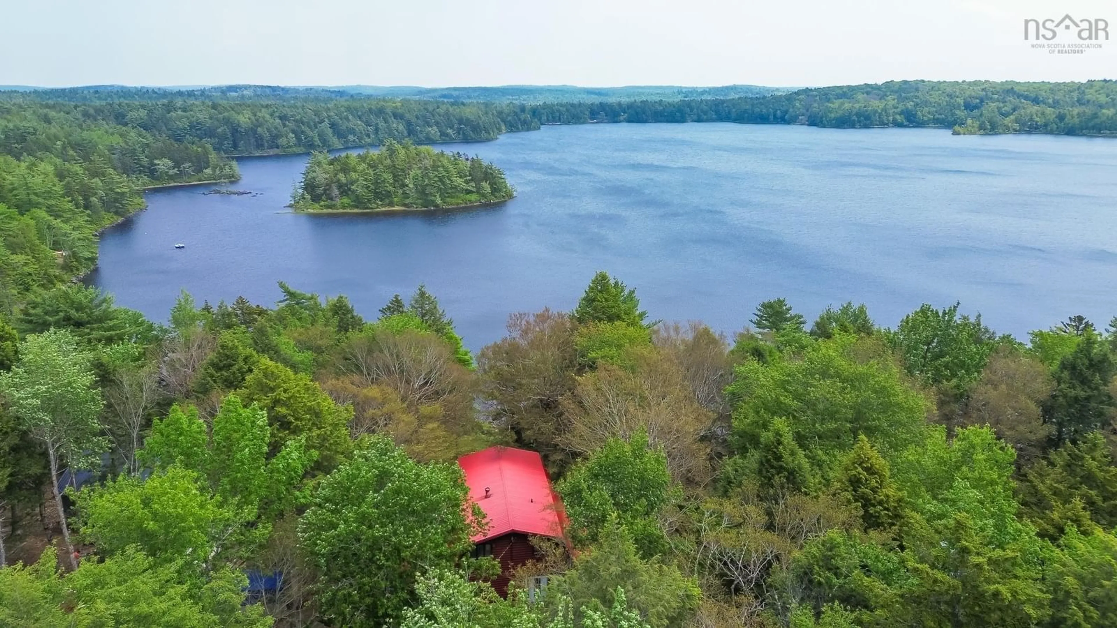 A pic from outside/outdoor area/front of a property/back of a property/a pic from drone, water/lake/river/ocean view for 59 Sunrise Cir, Labelle Nova Scotia B0T 1E0