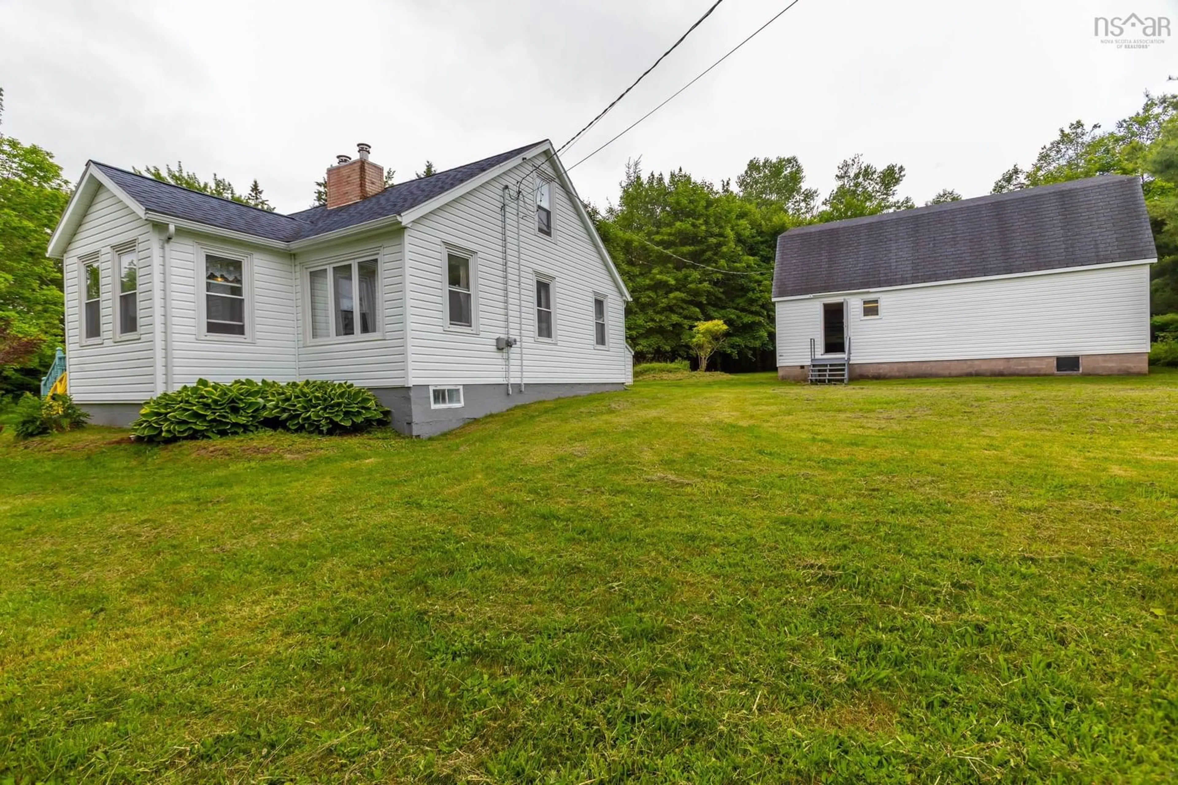 A pic from outside/outdoor area/front of a property/back of a property/a pic from drone, street for 8201 Highway 10, Nictaux South Nova Scotia B0S 1P0