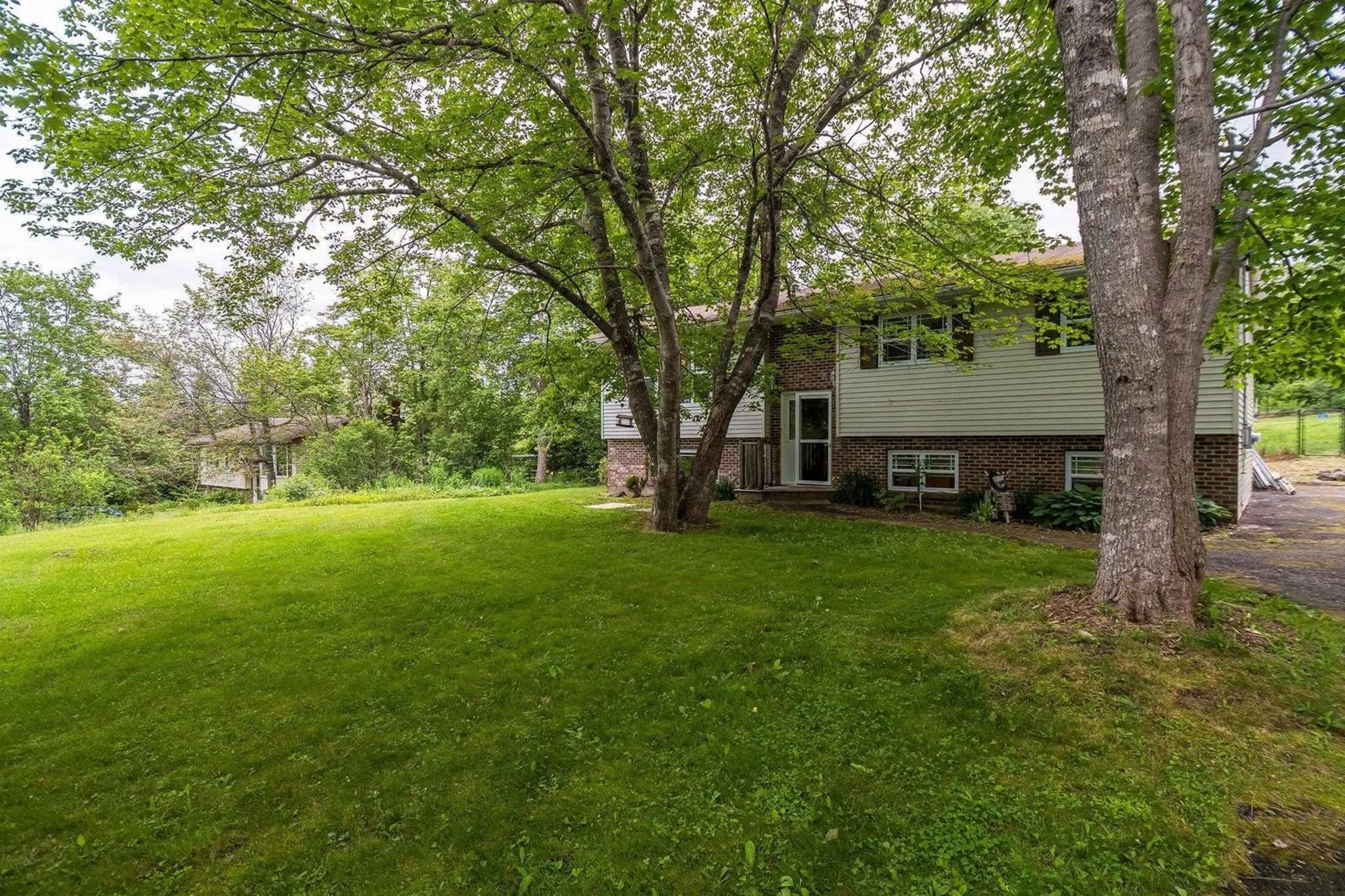Patio, forest/trees view for 12 Atlantic View Dr, Lawrencetown Nova Scotia B2Z 1R4