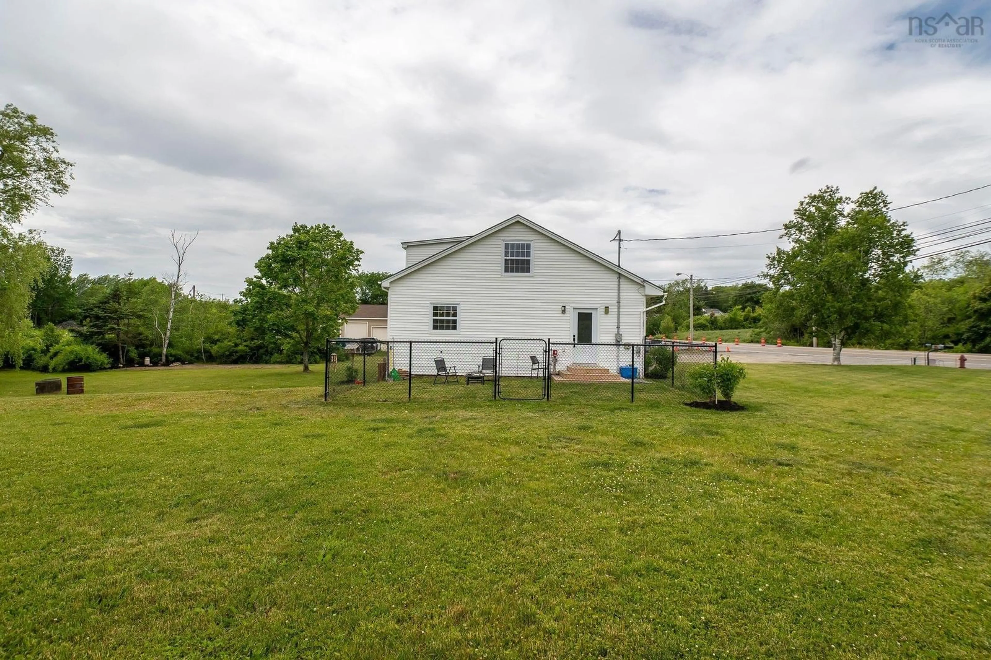 A pic from outside/outdoor area/front of a property/back of a property/a pic from drone, building for 4866 Highway 1, Three Mile Plains Nova Scotia B0N 2T0