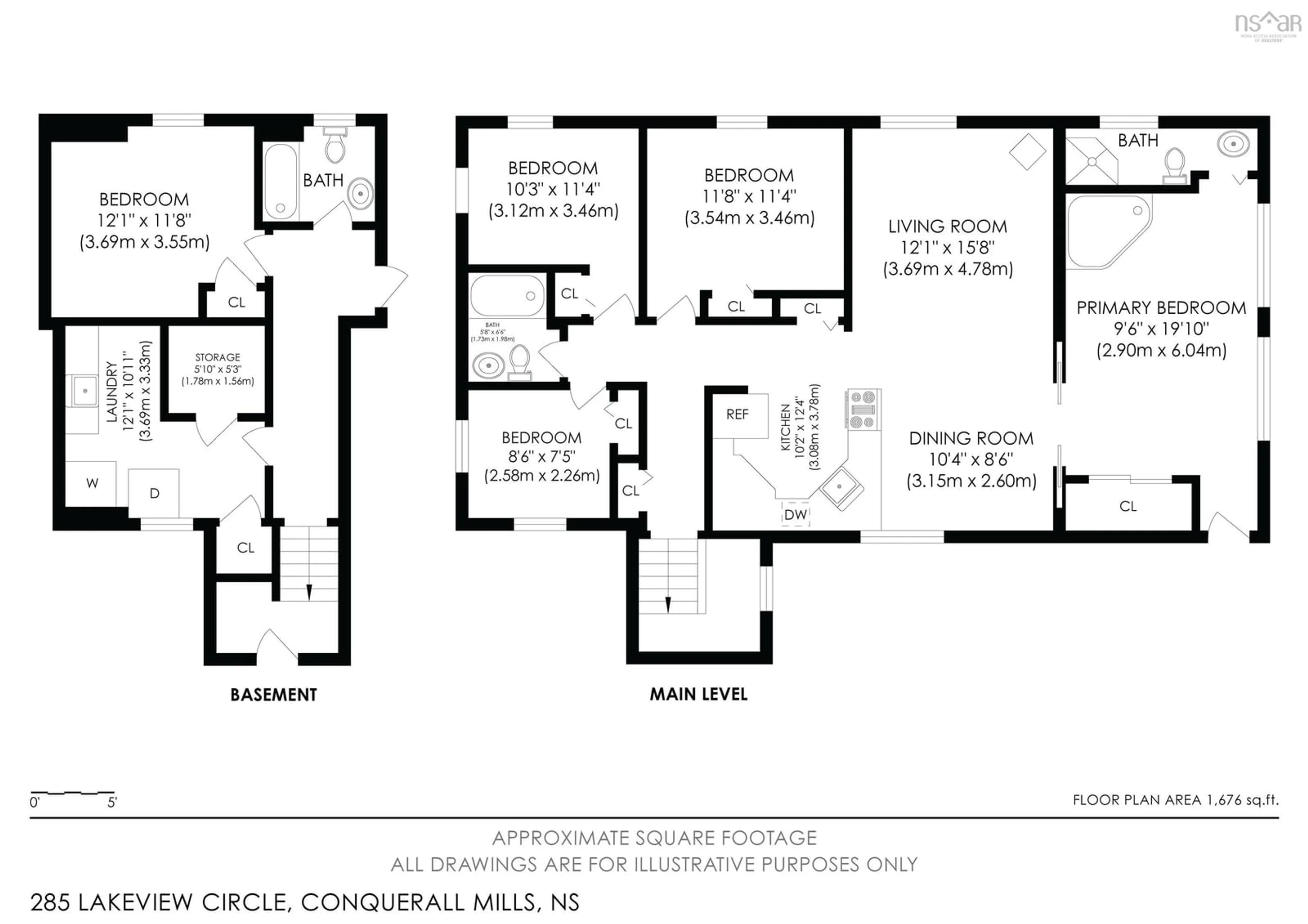 Floor plan for 285 Lakeview Cir, Conquerall Mills Nova Scotia B4V 6A9