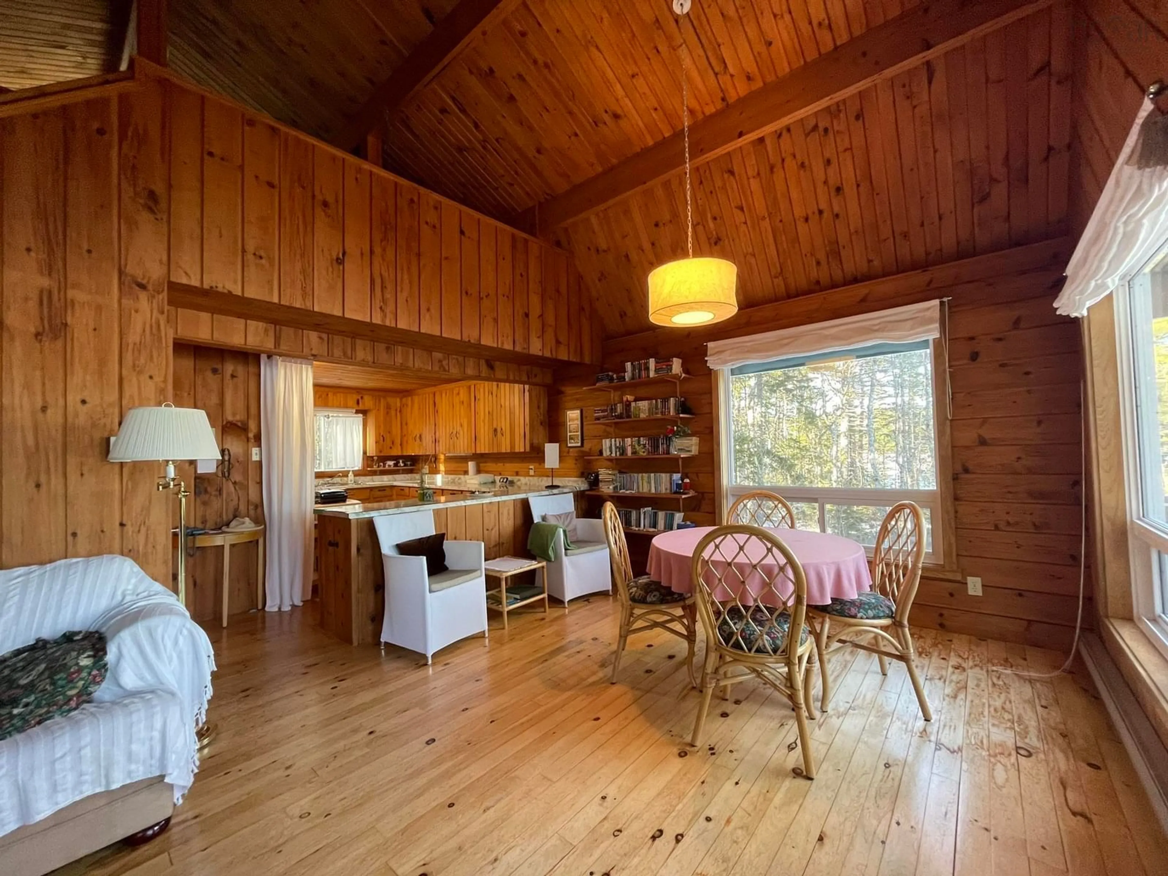 Dining room, wood/laminate floor for 84 Lady Slipper Rd, Westfield Nova Scotia B0T 1B0