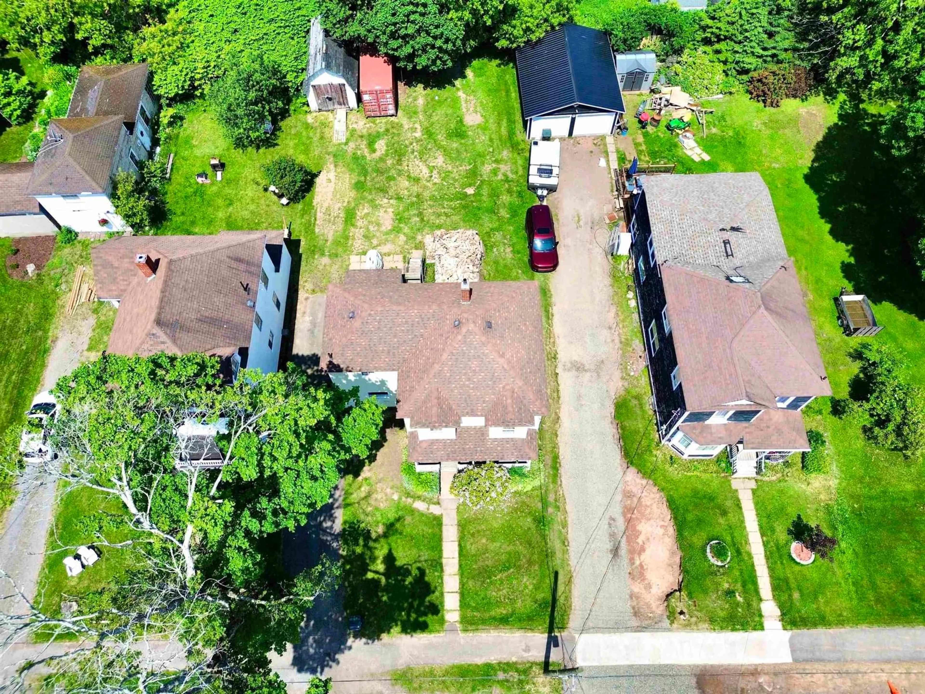 A pic from outside/outdoor area/front of a property/back of a property/a pic from drone, street for 26 Queen St, Amherst Nova Scotia B4H 1P9