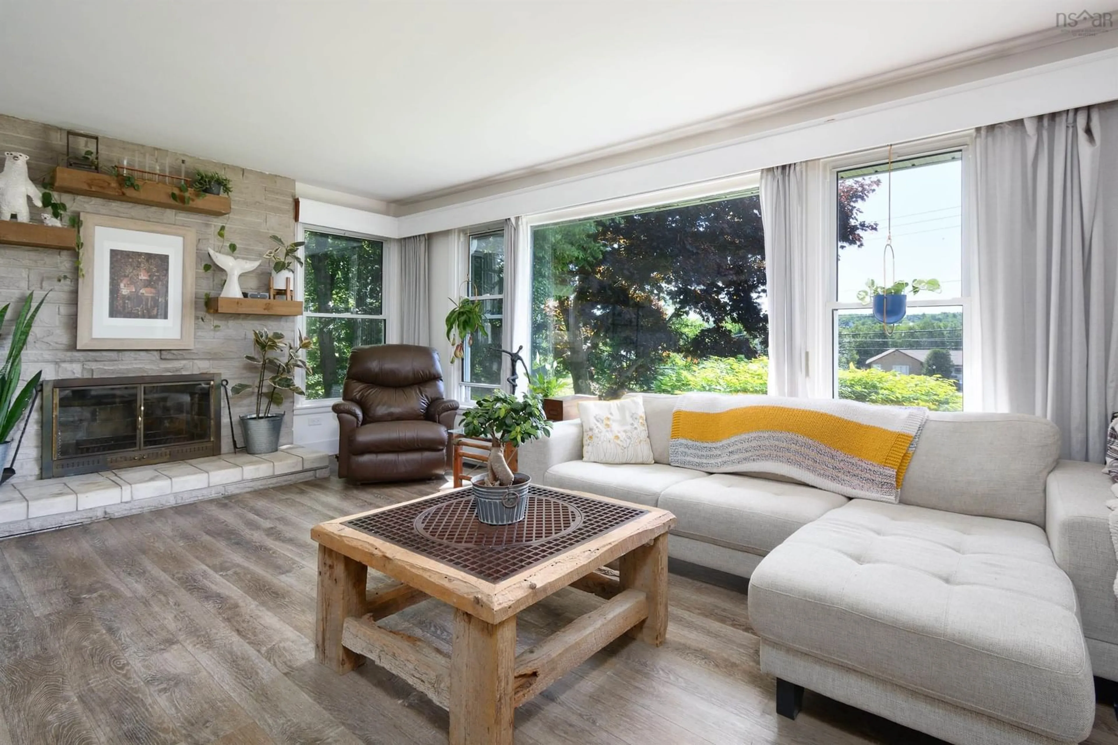 Living room with furniture, unknown for 55 Riverdale Dr, Sydney River Nova Scotia B1R 1P2