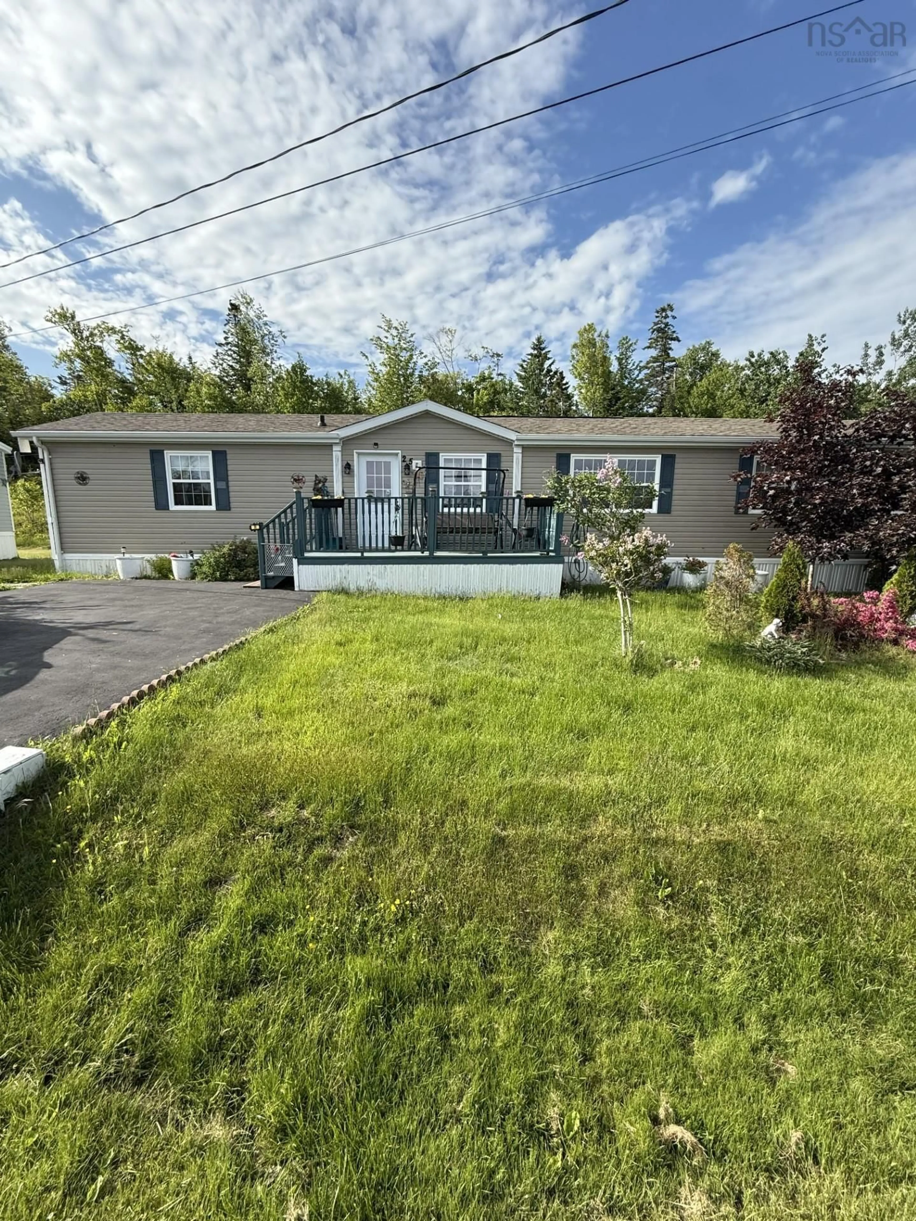 Home with vinyl exterior material, street for 25 Rogers Drive, Lower South River, Lower South River Nova Scotia B2G 0B4