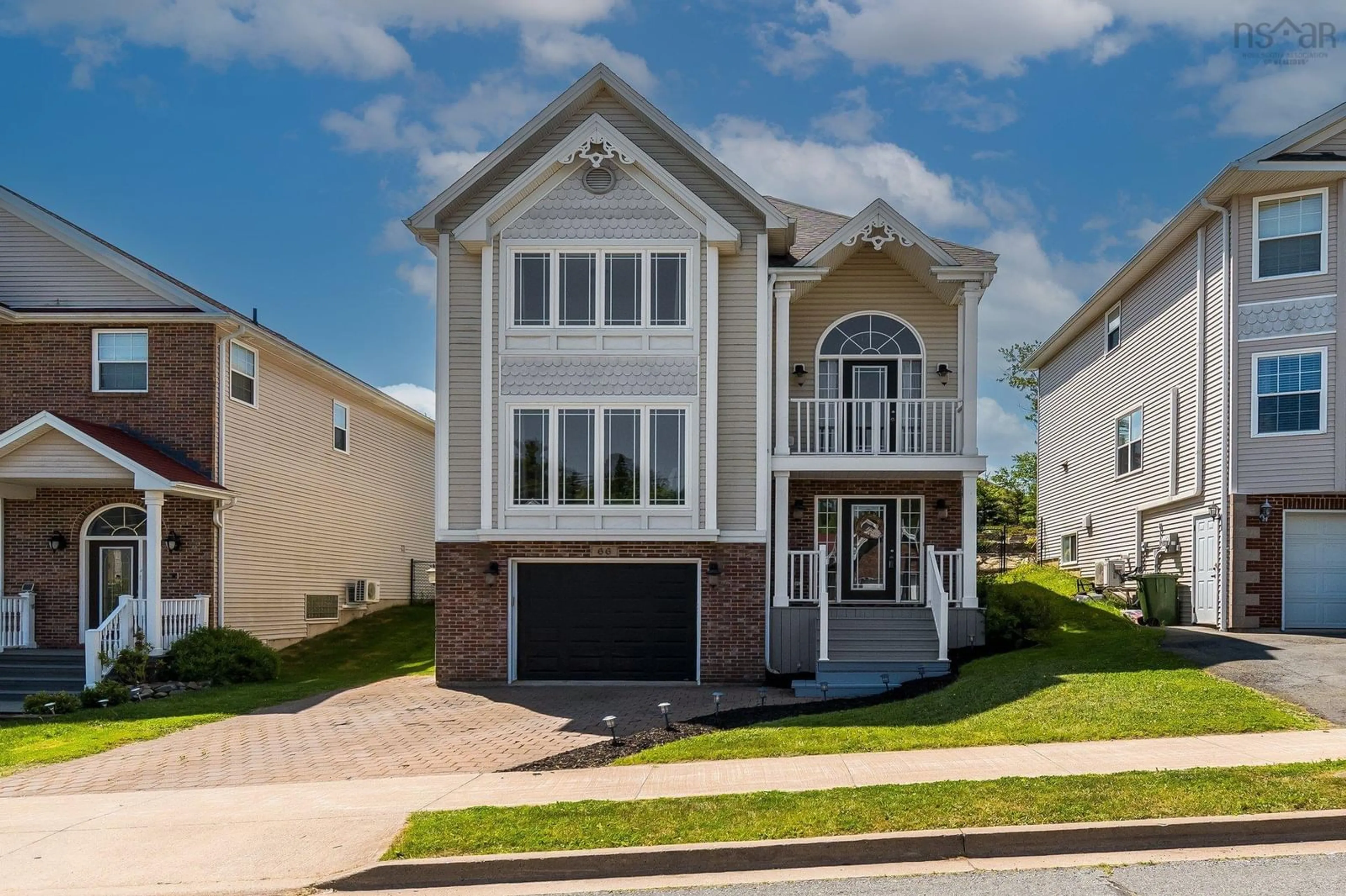Home with vinyl exterior material, street for 66 Cutter Dr, Halifax Nova Scotia B3M 4W5