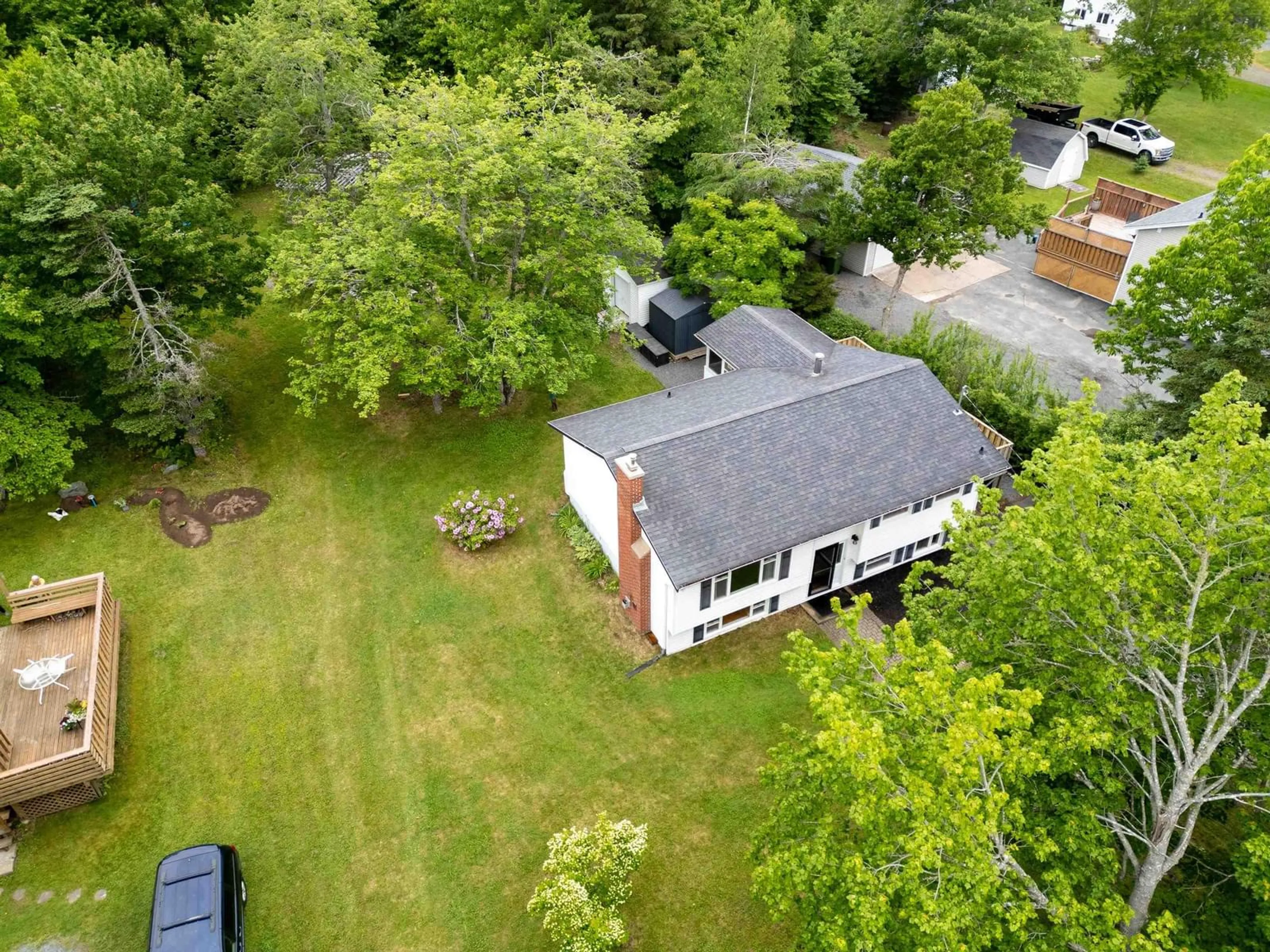 A pic from outside/outdoor area/front of a property/back of a property/a pic from drone, unknown for 68 Karen Cres, Porters Lake Nova Scotia B3E 1K3