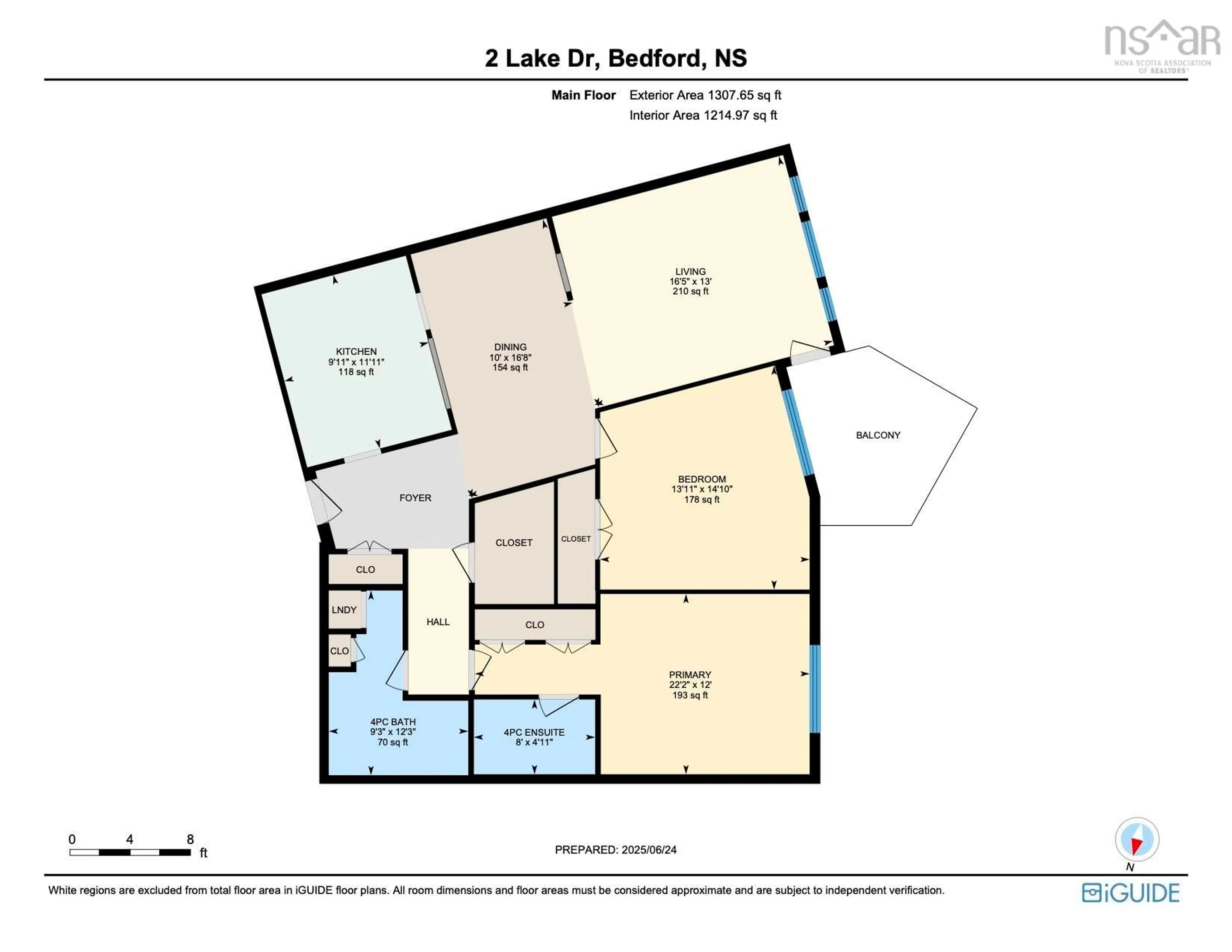 Floor plan for 2 Lake Dr #305, Bedford Nova Scotia B4A 4H7