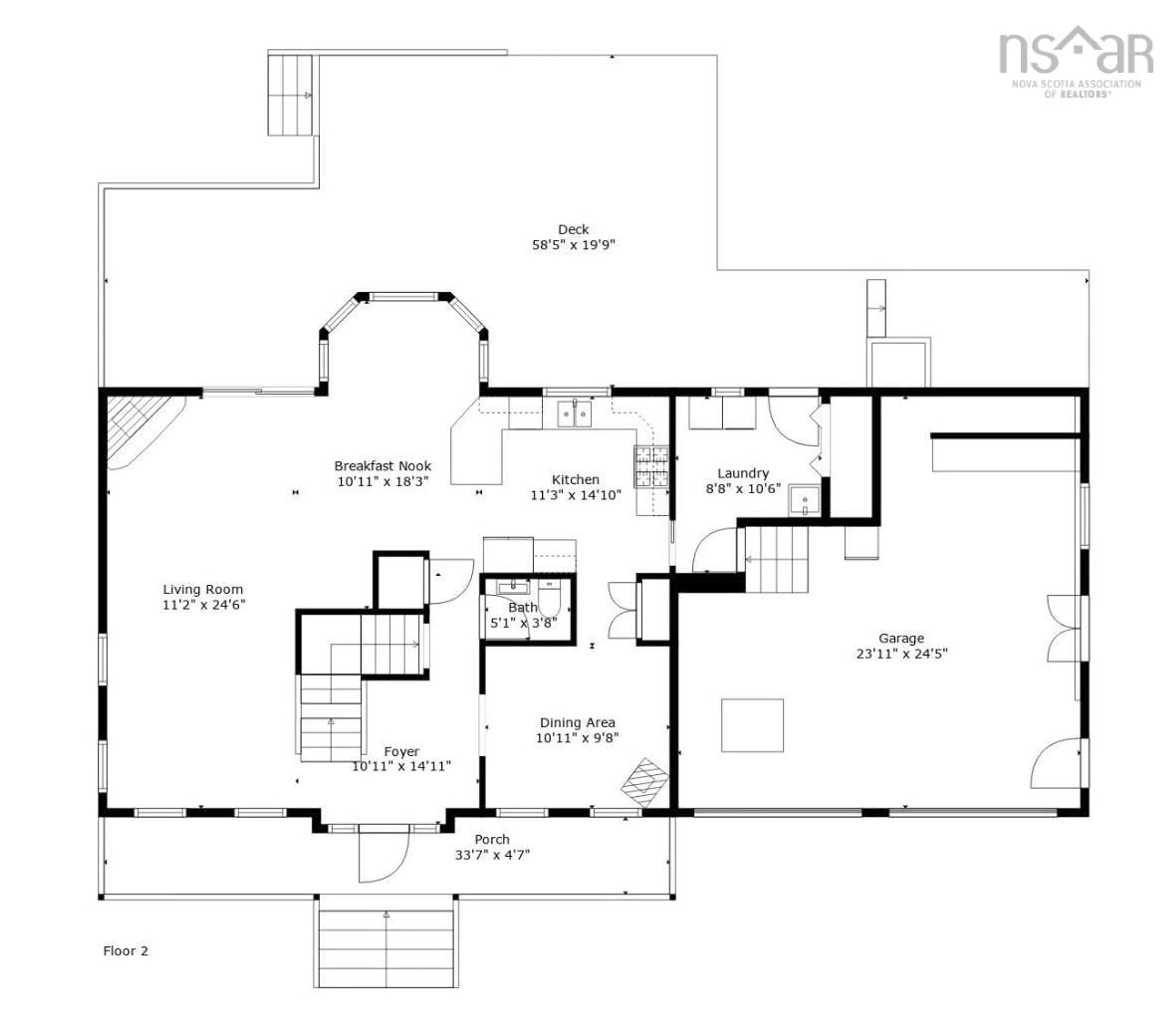 Floor plan for 23 Newport Dr, Fall River Nova Scotia B2T 1A4
