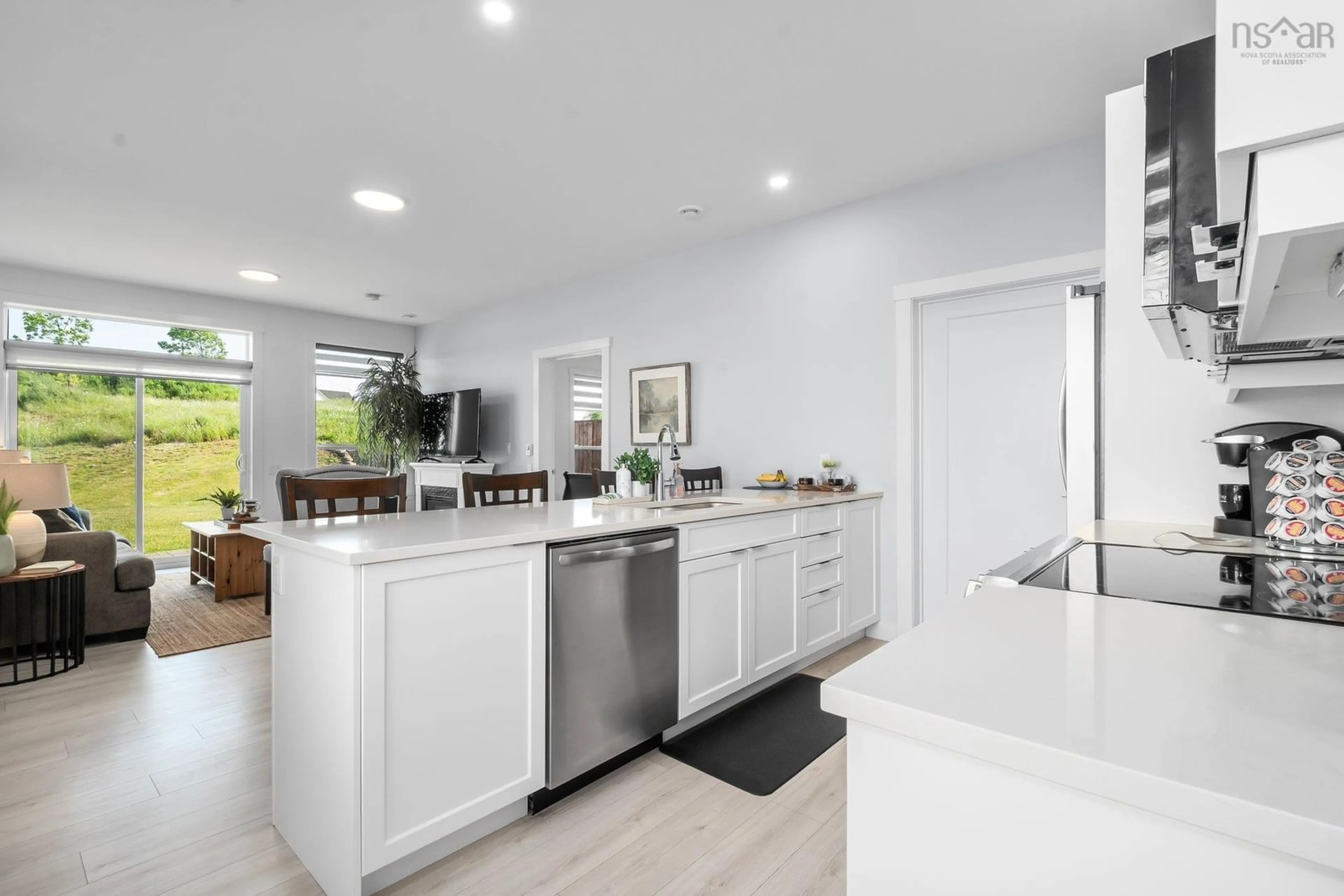 Open concept kitchen, ceramic/tile floor for 71 Thistle St, Falmouth Nova Scotia B0P 1L0