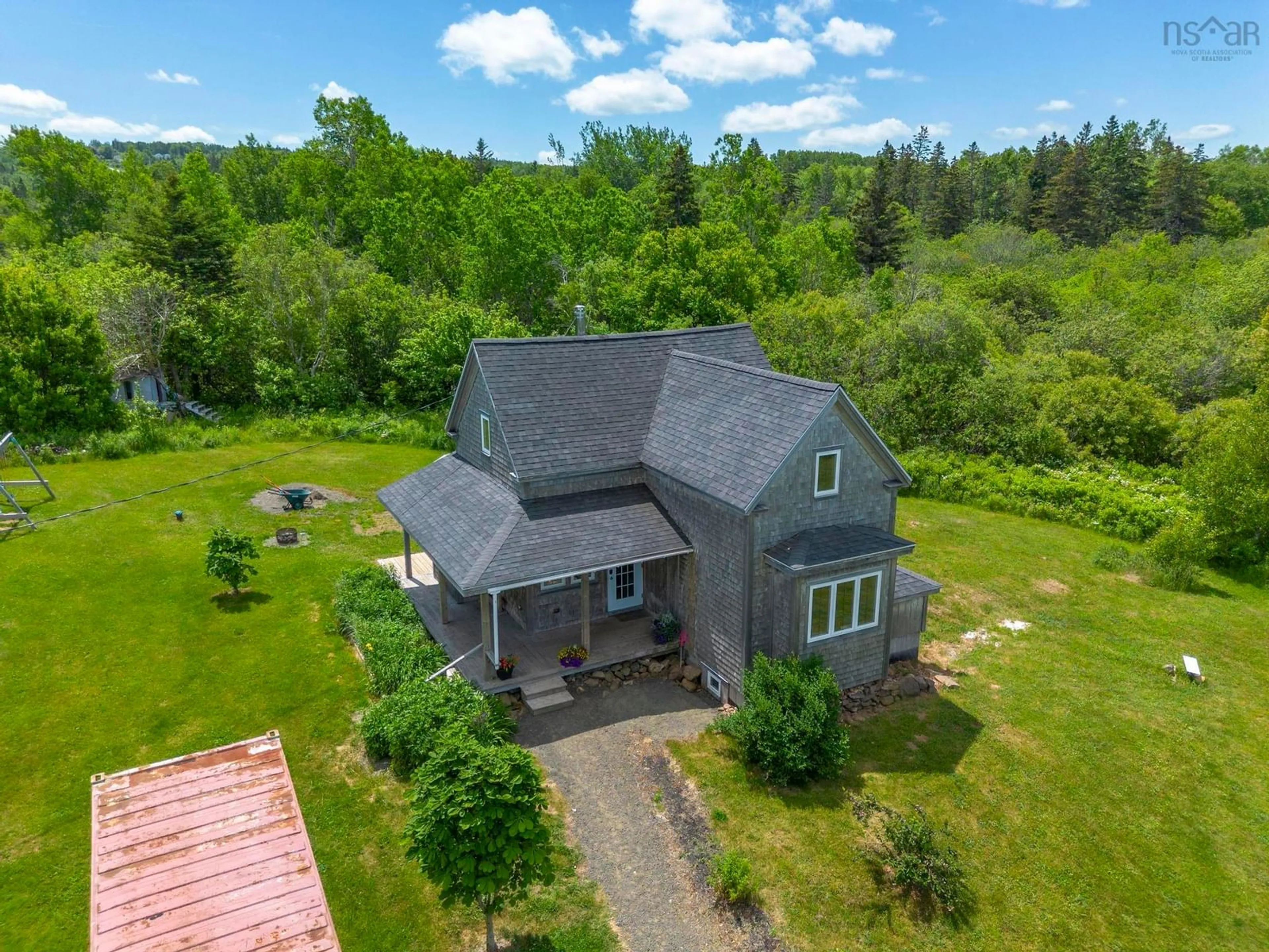 A pic from outside/outdoor area/front of a property/back of a property/a pic from drone, unknown for 545 Brinton Road, Port Lorne Nova Scotia B0S 1R0