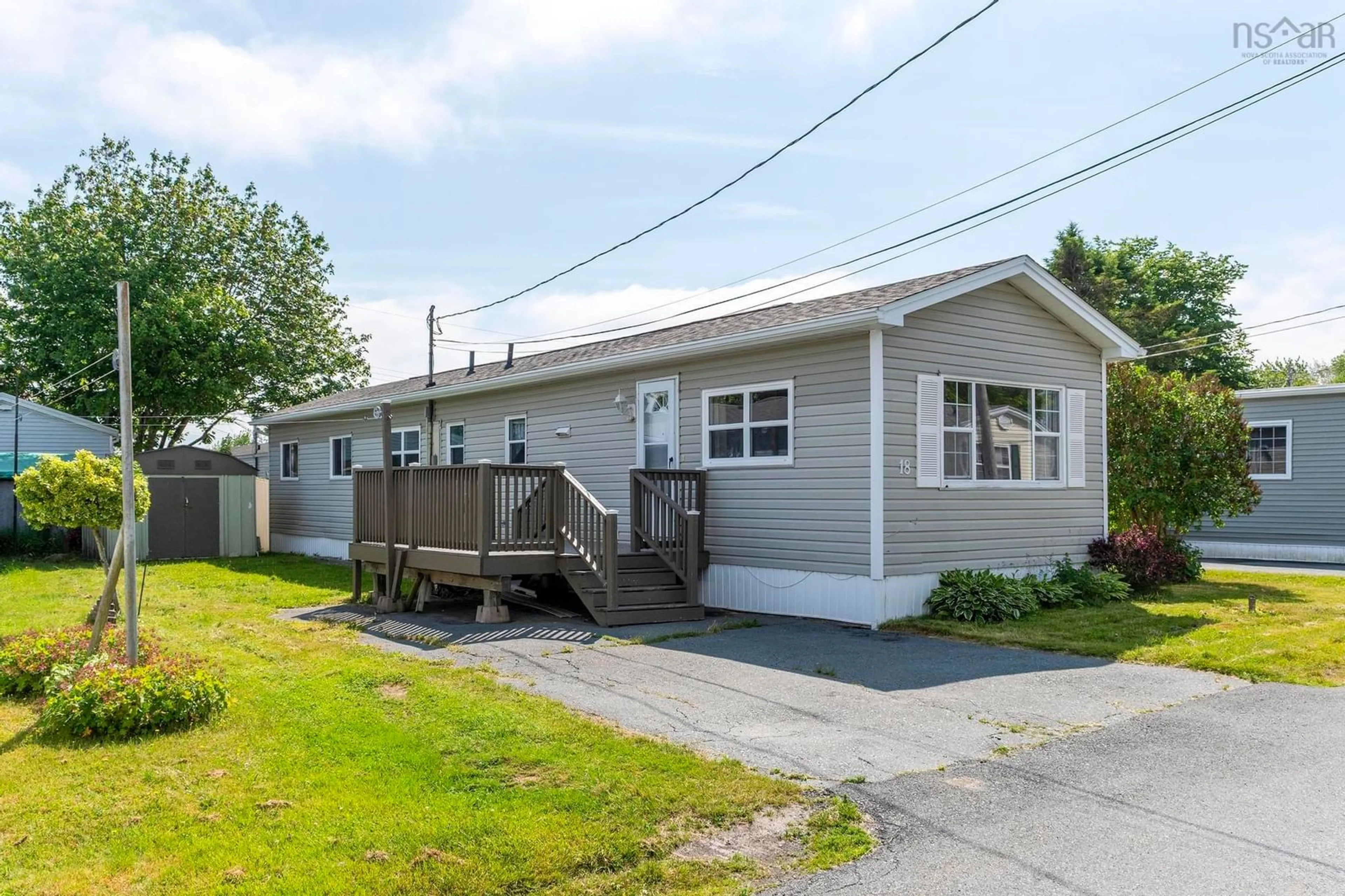 Home with vinyl exterior material, street for 18 Shamrock Dr, Fairview Nova Scotia B3M 3A6