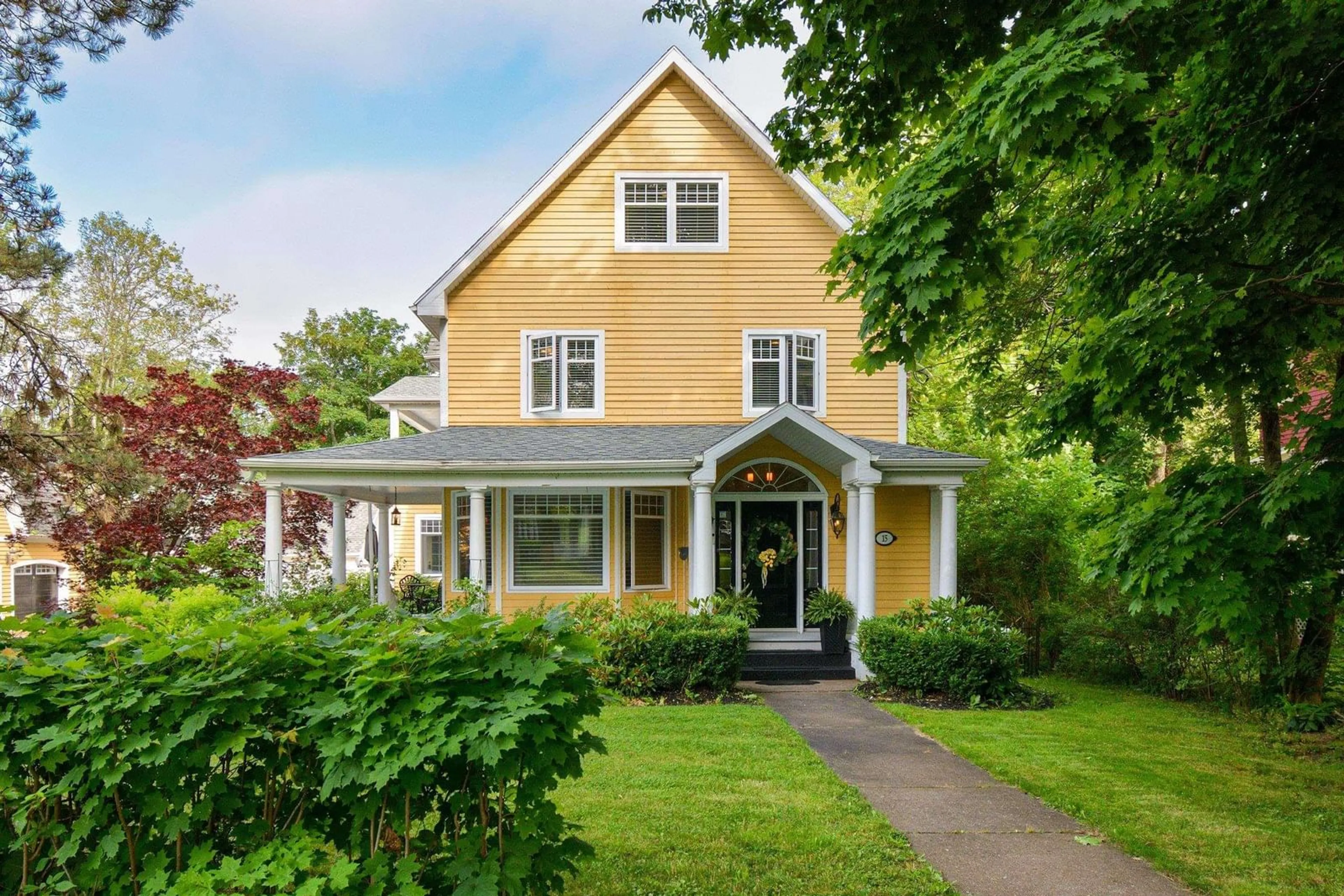 Home with vinyl exterior material, street for 15 Whitney Ave, Sydney Nova Scotia B1P 4Z6