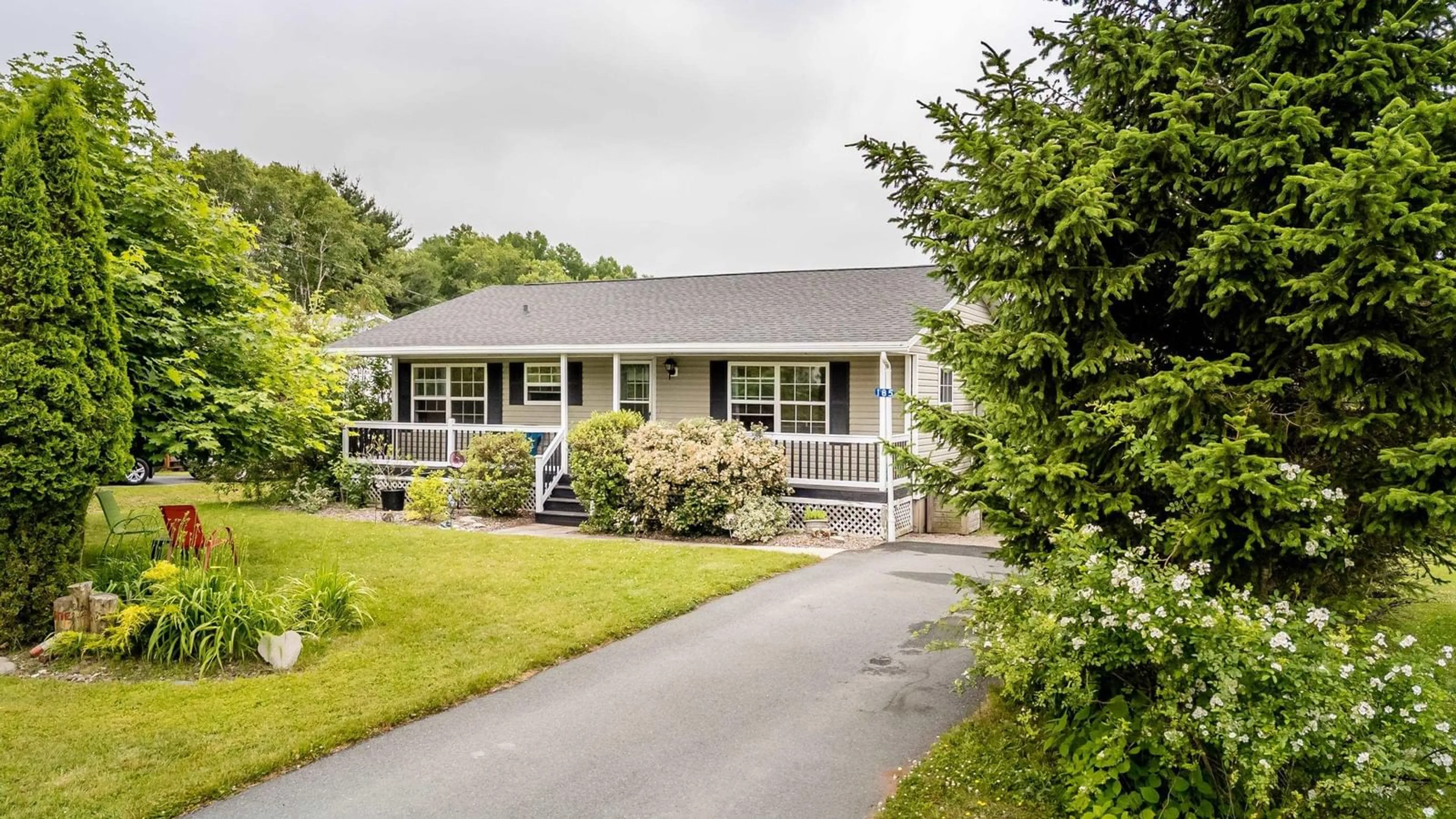 Home with vinyl exterior material, street for 185 Town Rd, Falmouth Nova Scotia B0P 1L0
