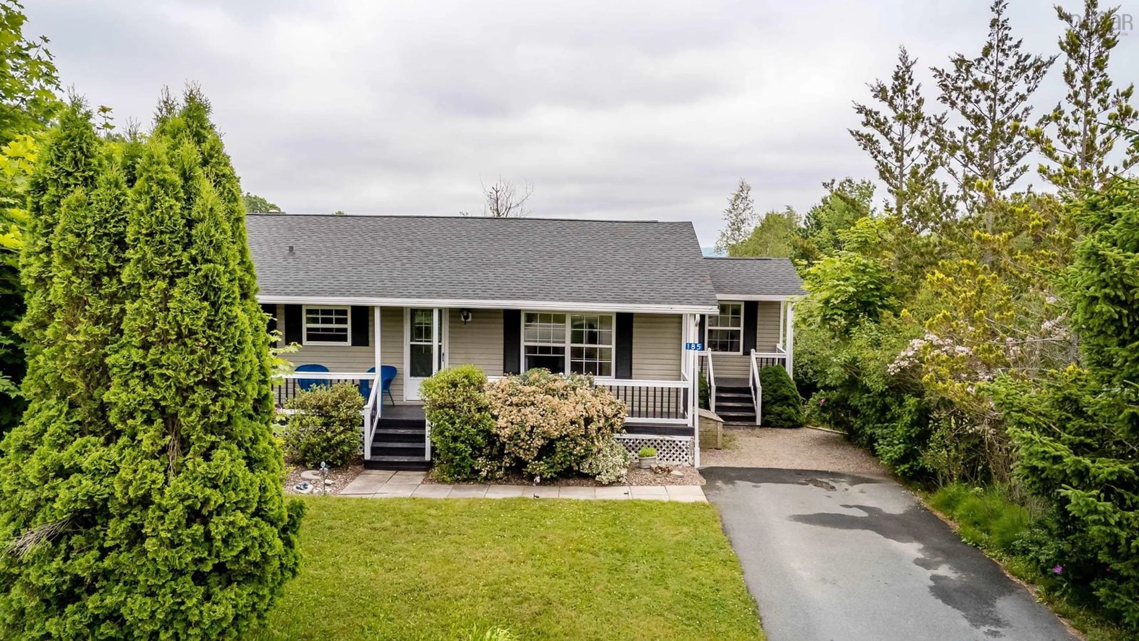 Home with vinyl exterior material, street for 185 Town Rd, Falmouth Nova Scotia B0P 1L0