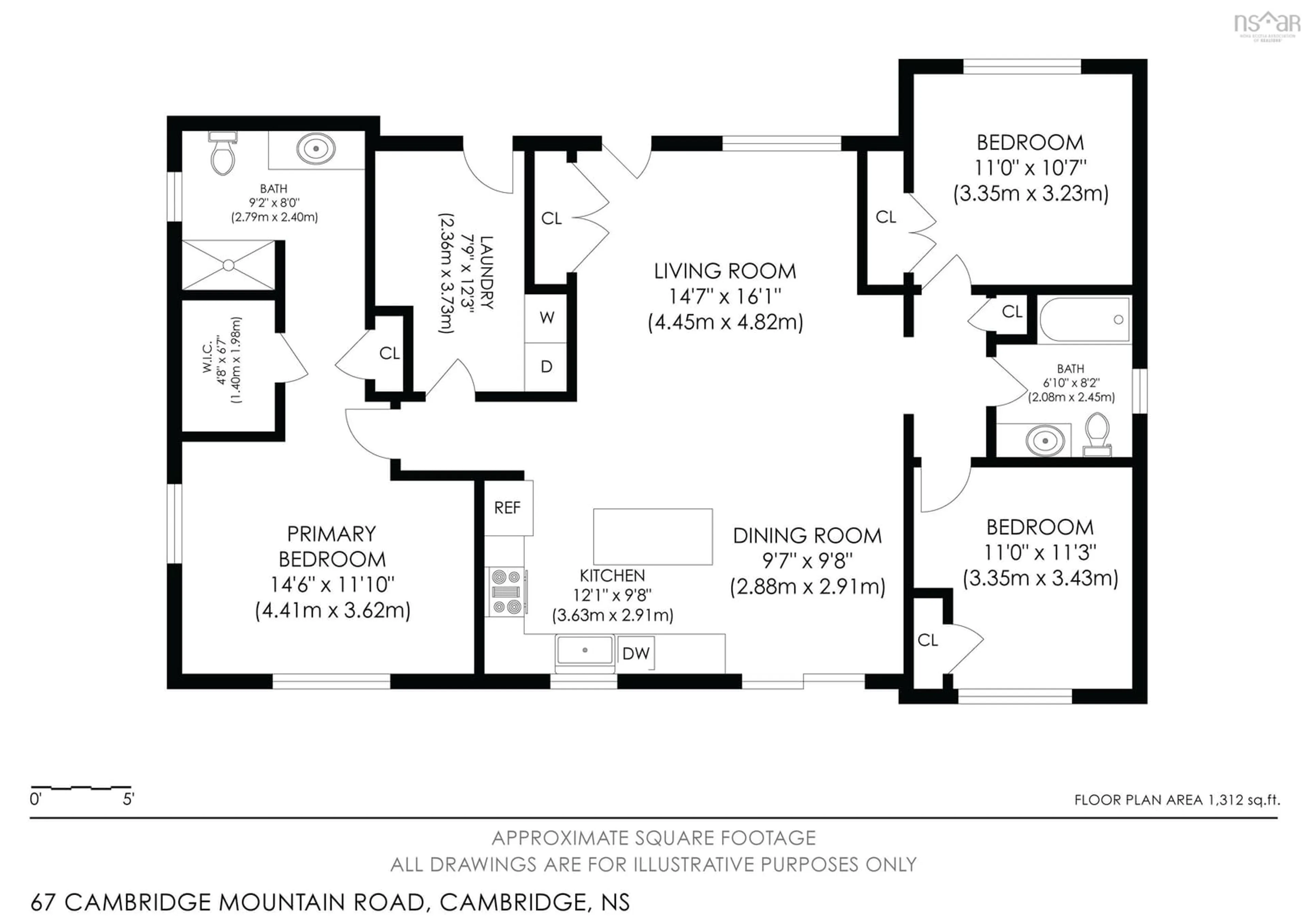 Floor plan for 67 Cambridge Mountain Rd, Prospect Nova Scotia B0P 1G0