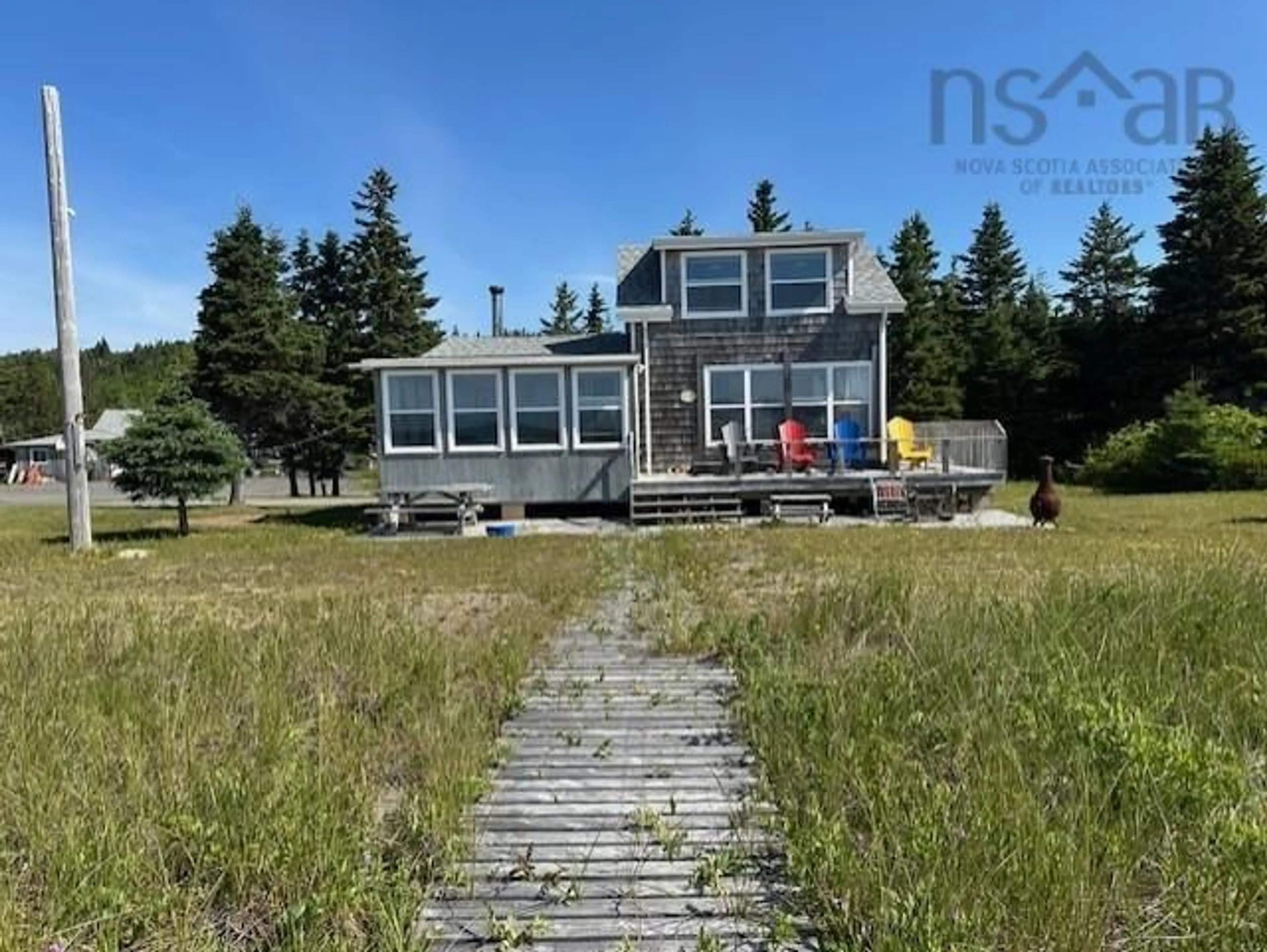 A pic from outside/outdoor area/front of a property/back of a property/a pic from drone, water/lake/river/ocean view for 73 Gradys Reach Rd, Port Shoreham Nova Scotia B0E 2G0