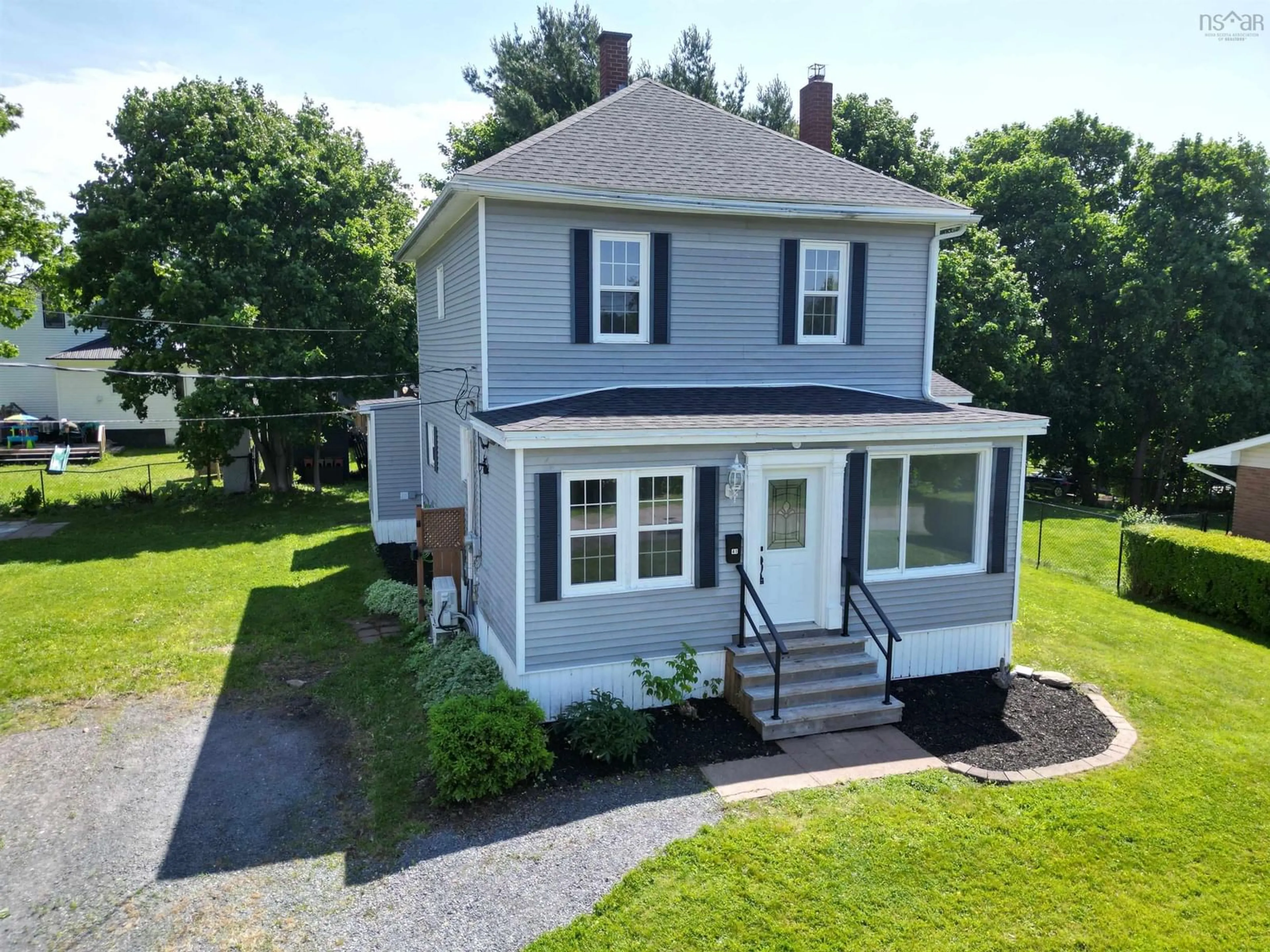 A pic from outside/outdoor area/front of a property/back of a property/a pic from drone, street for 41 Fourth St, New Glasgow Nova Scotia B2H 1C9