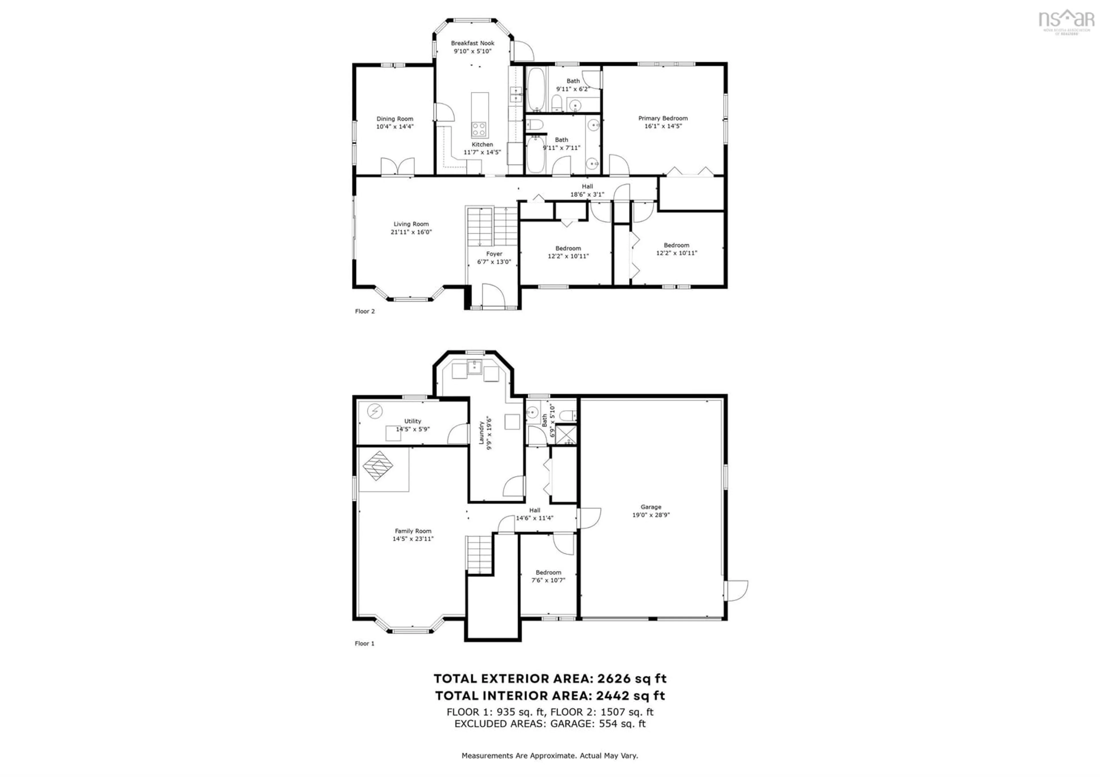 Floor plan for 19 Lisa Crt, Kingswood Nova Scotia B4B 1K4