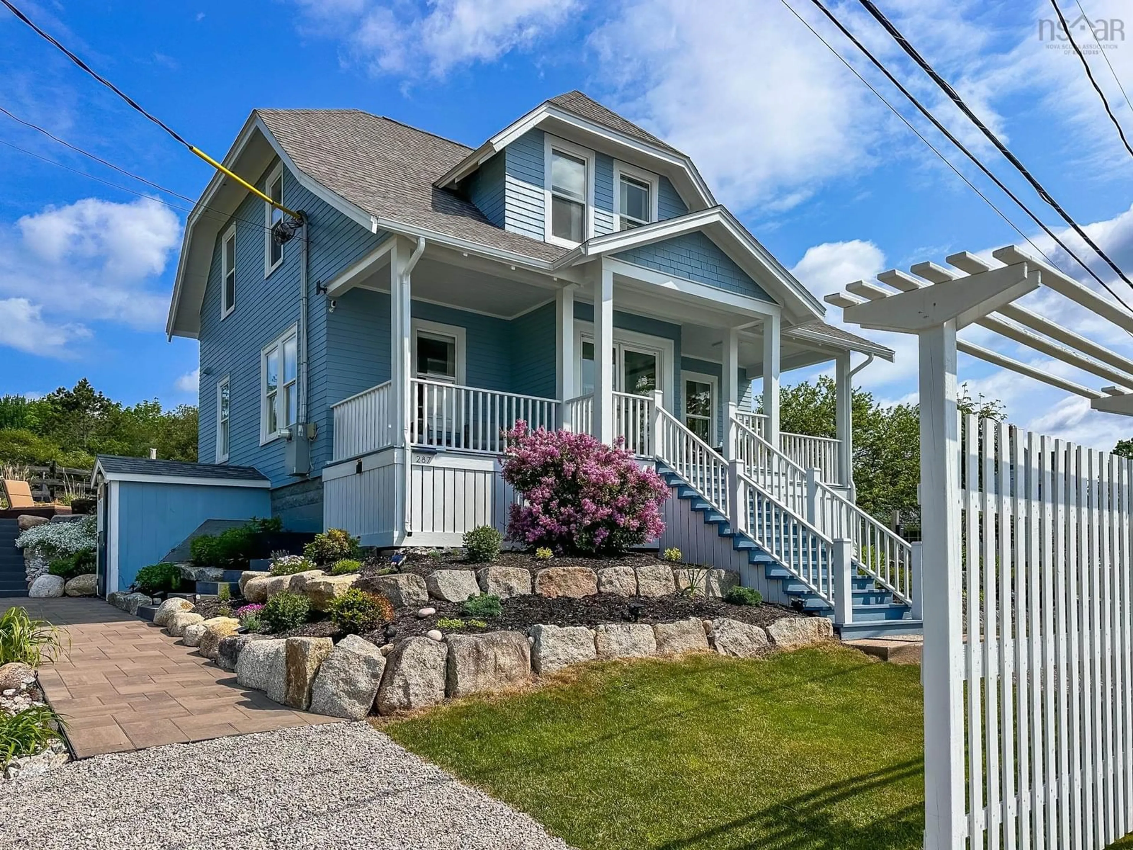 Home with vinyl exterior material, street for 287 Indian Point Rd, Mahone Bay Nova Scotia B0J 2E0