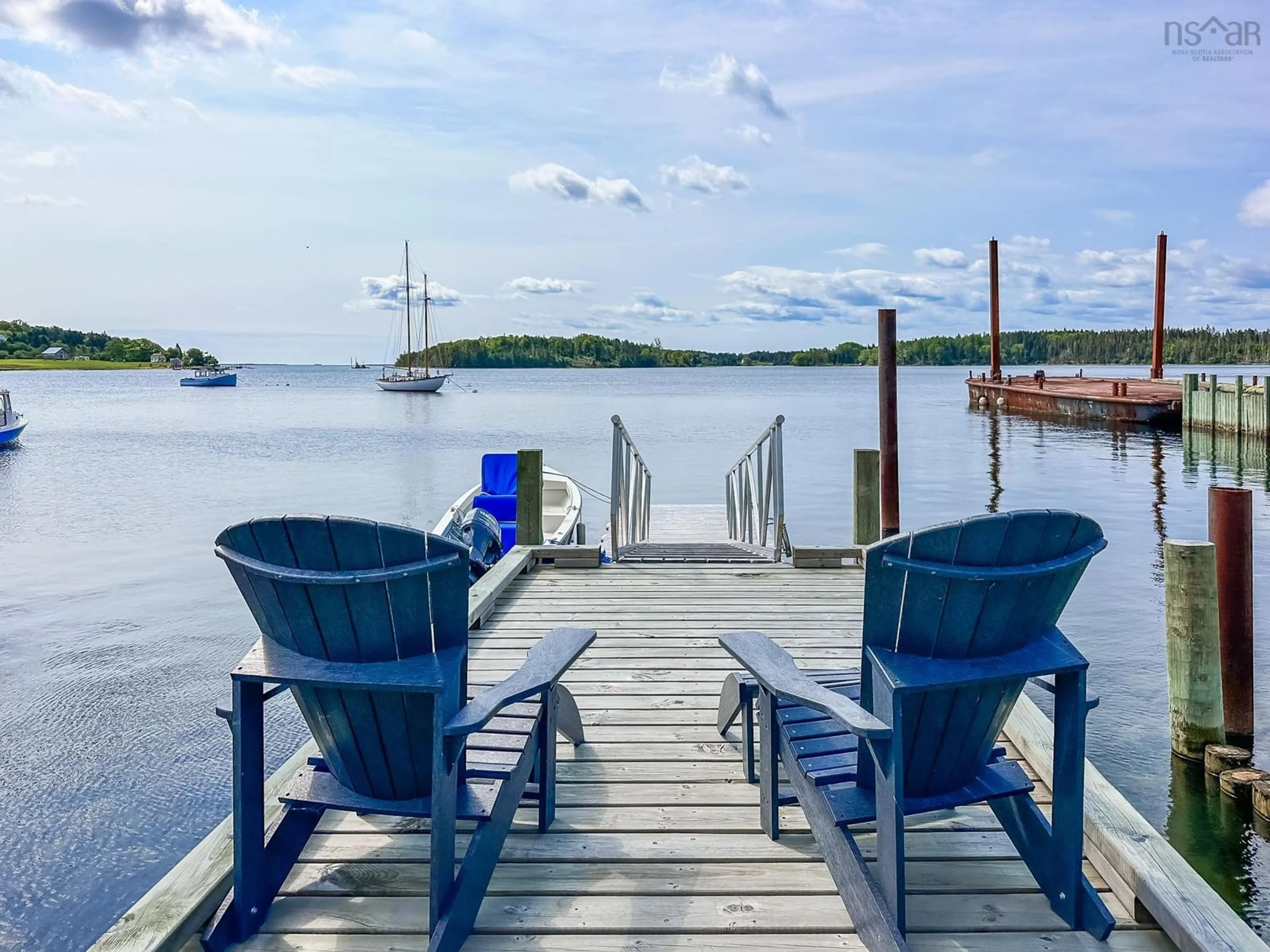 Patio, water/lake/river/ocean view for 287 Indian Point Rd, Mahone Bay Nova Scotia B0J 2E0