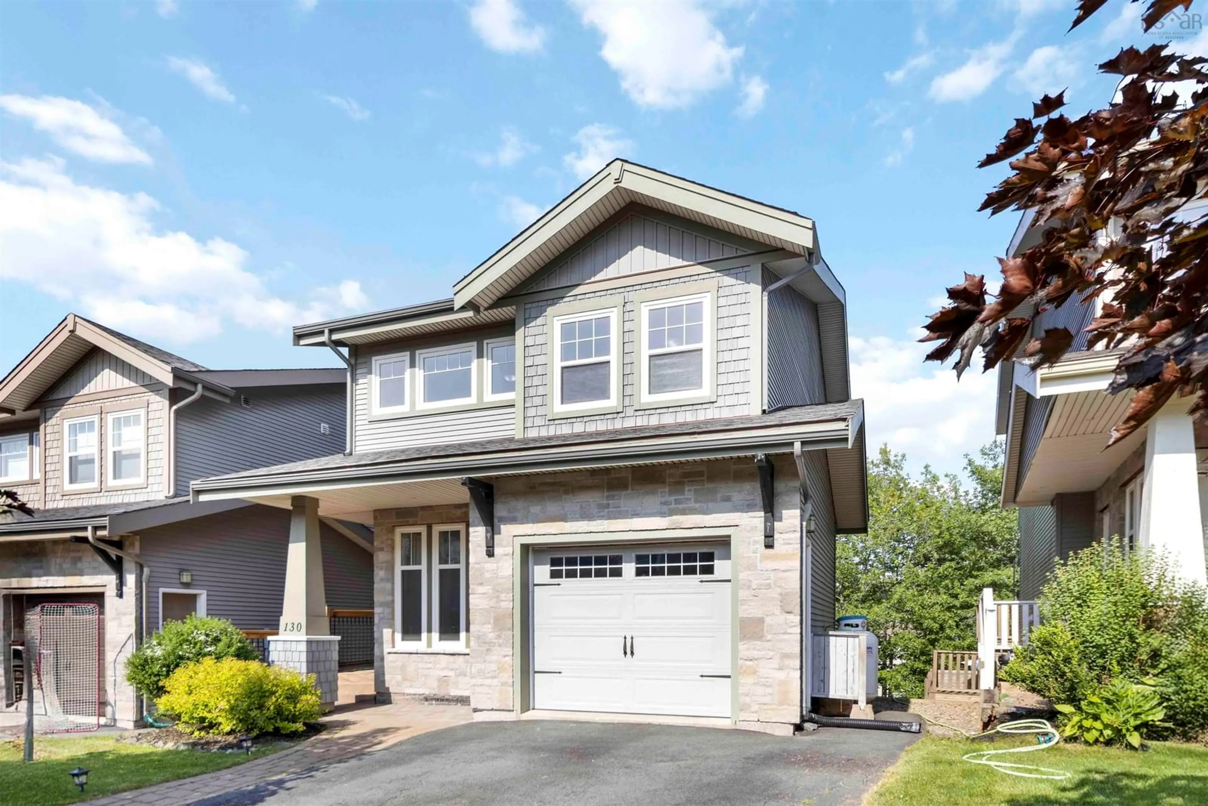 Home with vinyl exterior material, street for 130 Capstone Cres, Bedford Nova Scotia B4B 0H5