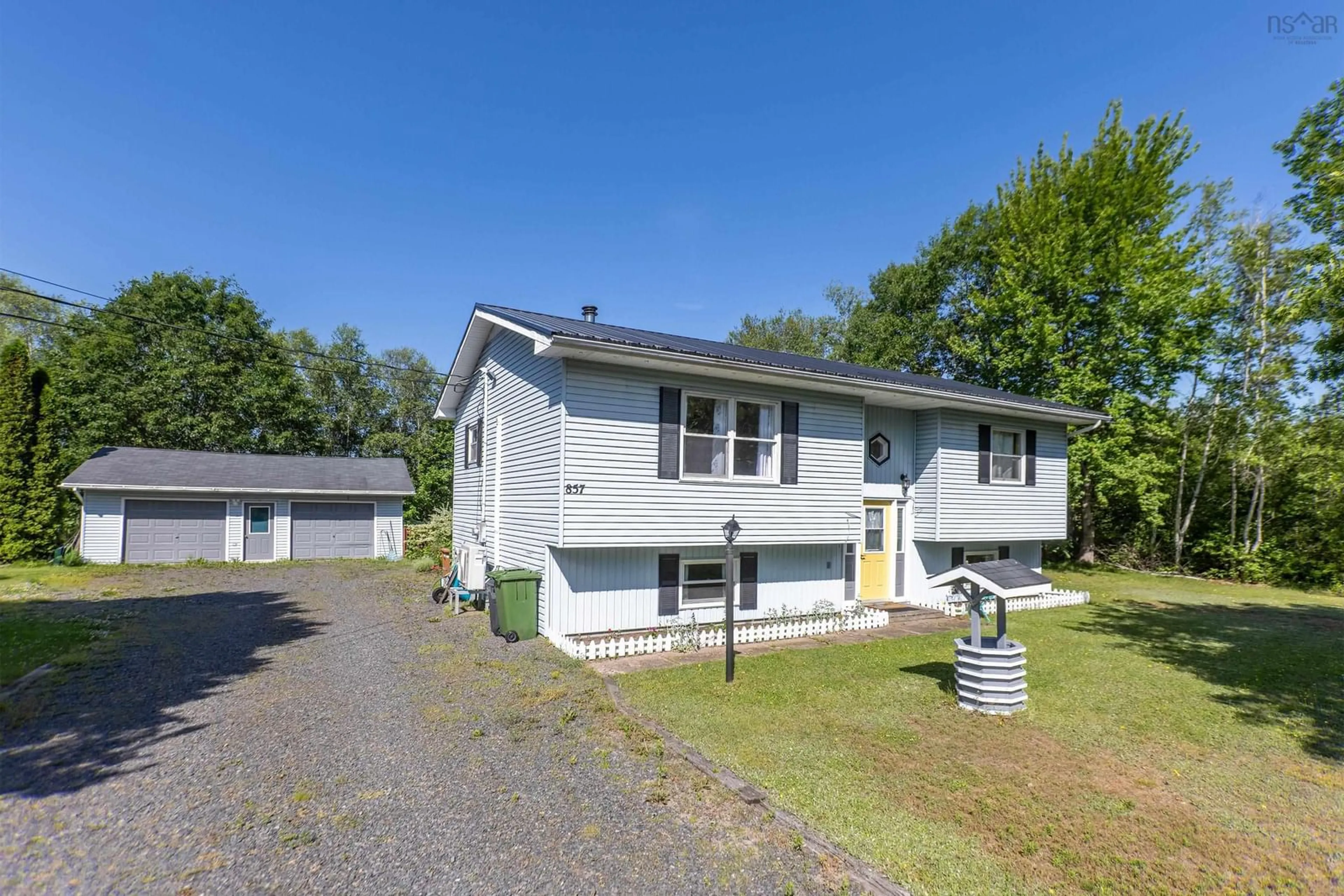 A pic from outside/outdoor area/front of a property/back of a property/a pic from drone, street for 857 Palmer Rd, Millville Nova Scotia B0P 1C0